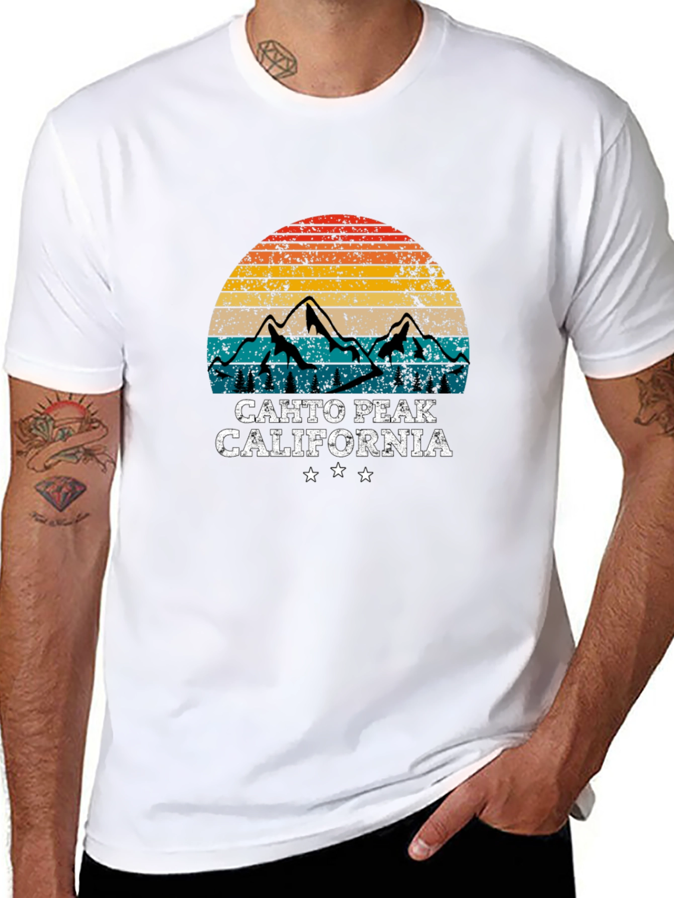 Cahto Peak California Retro T-Shirt