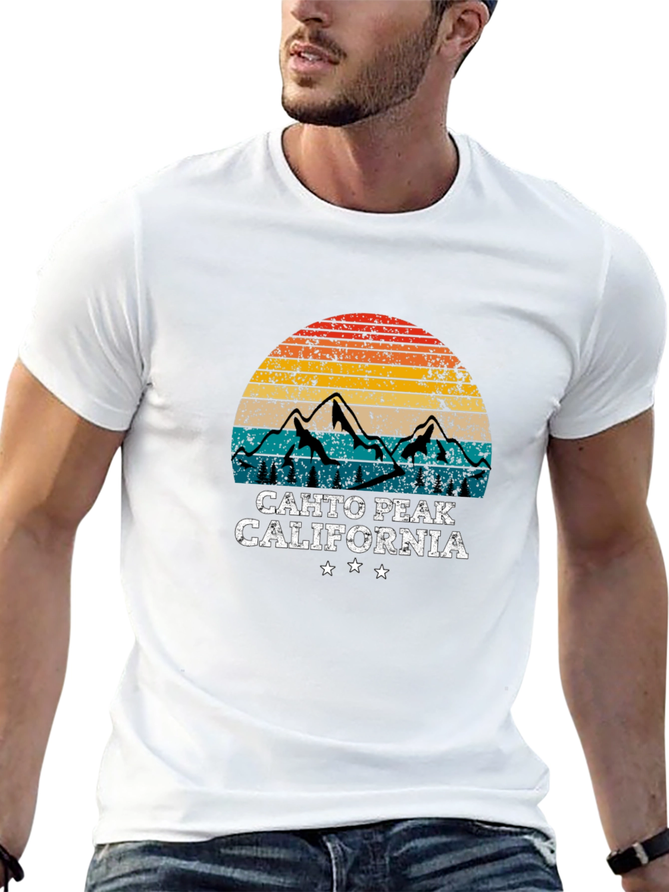 Cahto Peak California Retro T-Shirt