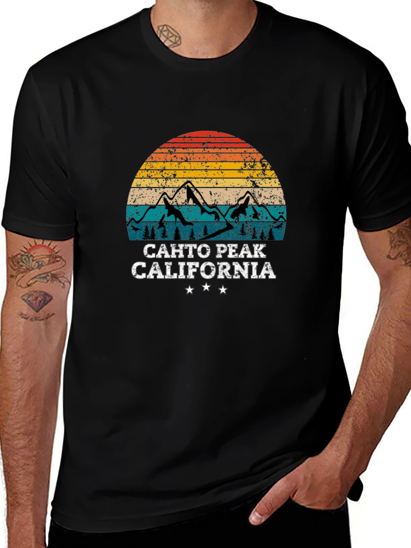 Cahto Peak California Retro T-Shirt