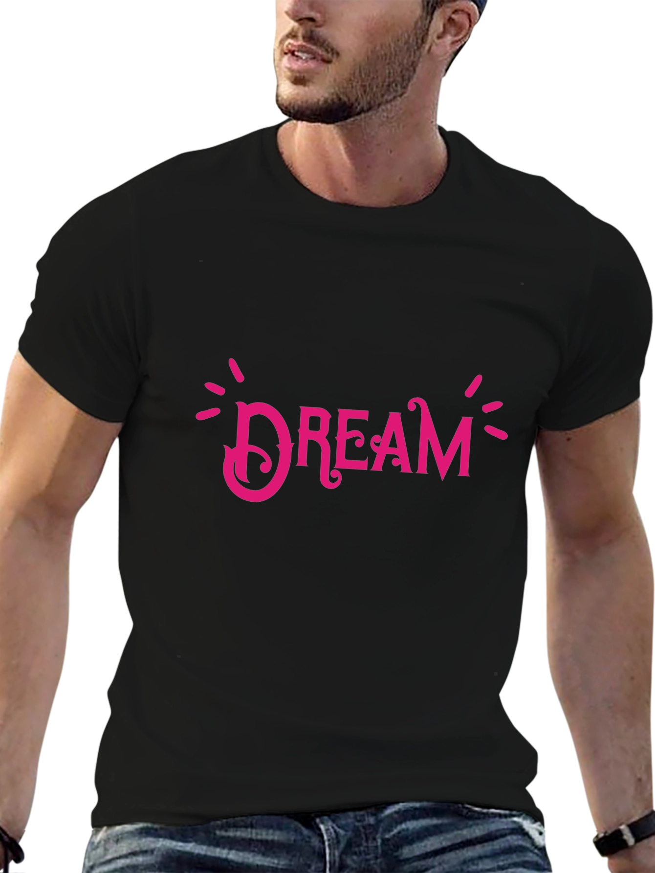 Dream Graphic Print Crew Neck T-Shirt