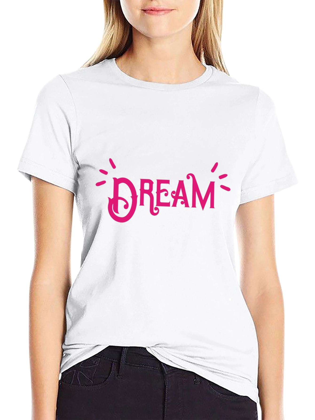 Dream Graphic Print Crew Neck T-Shirt