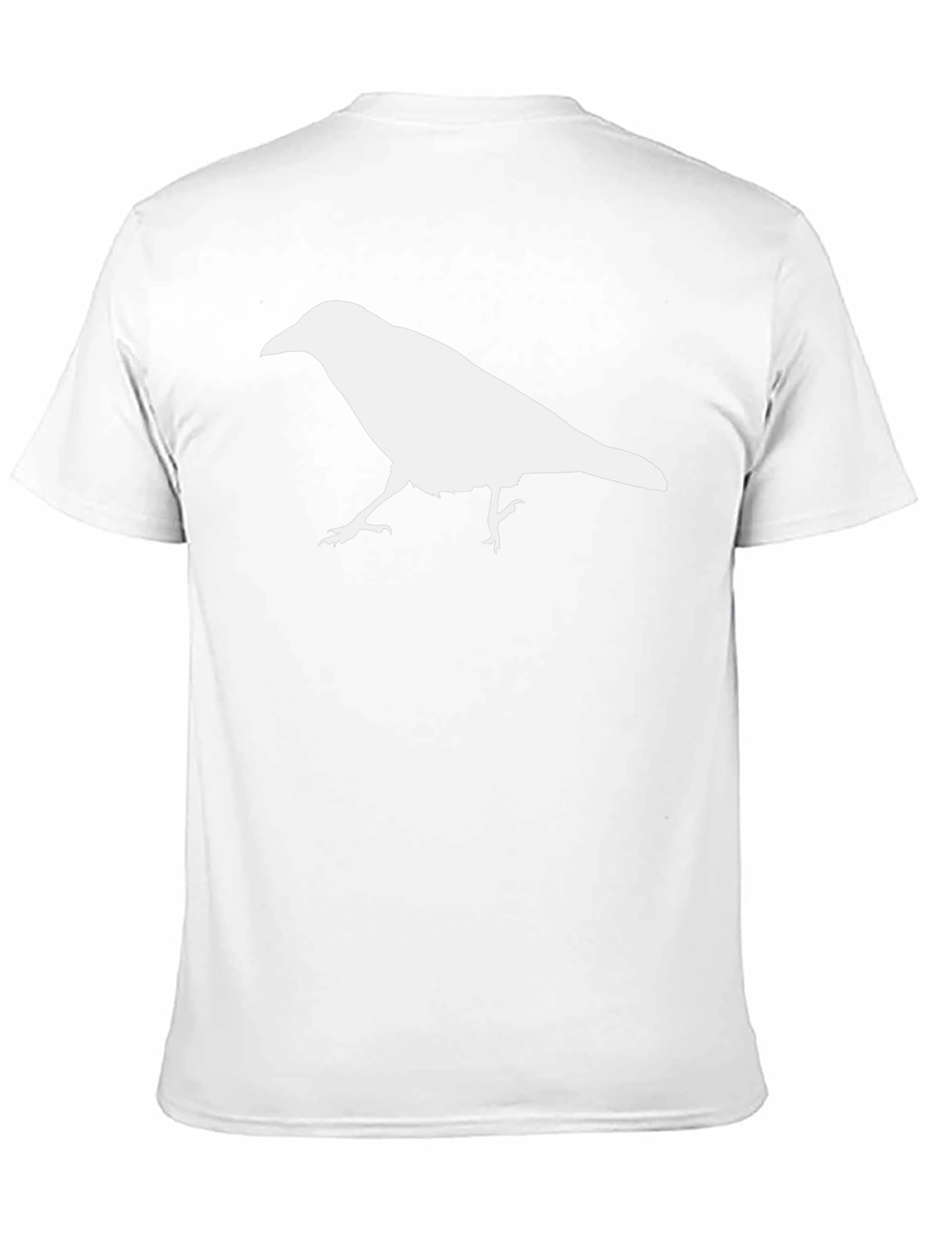 Raven Graphic Tee - Black Cotton T-Shirt