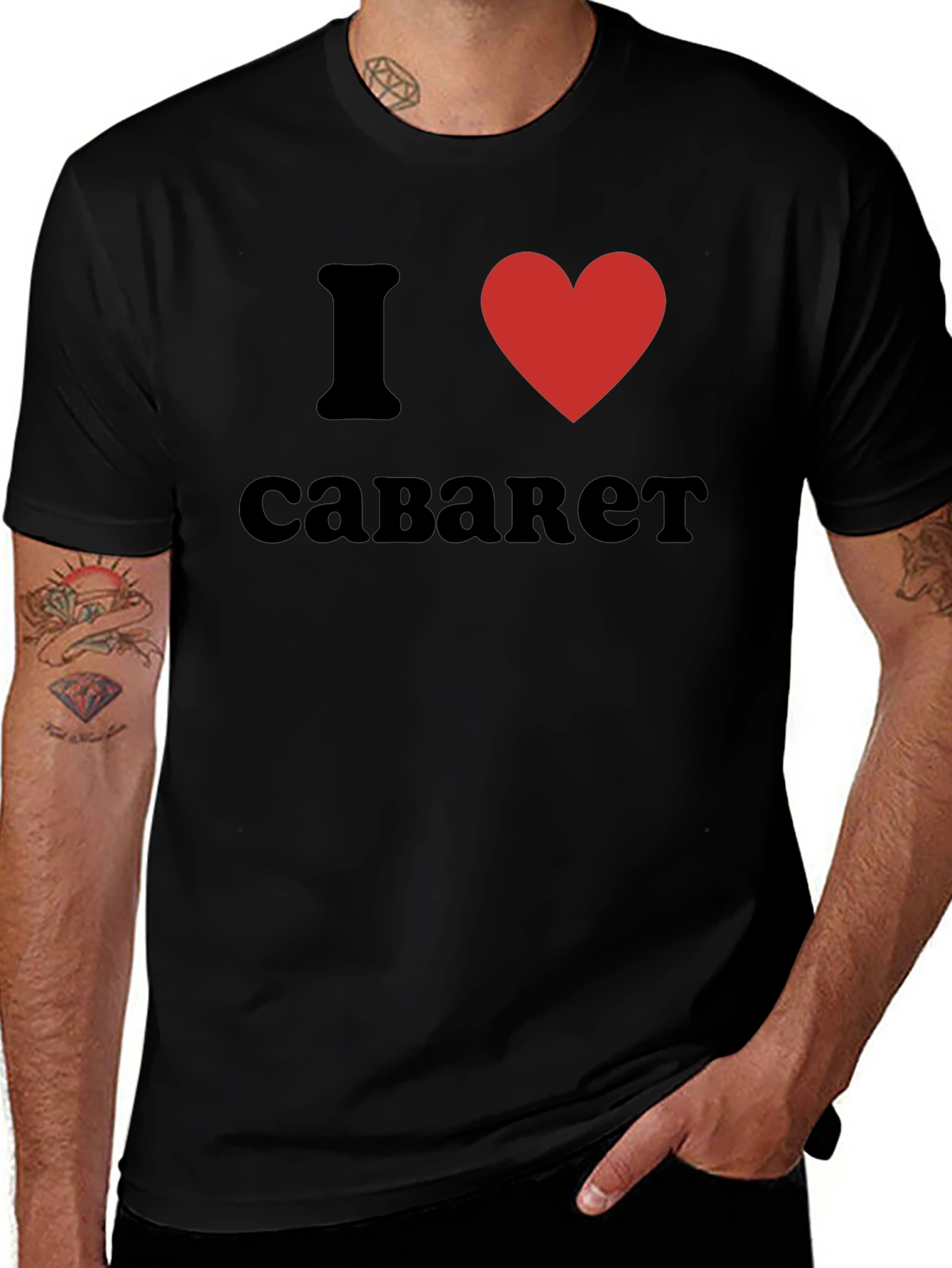 I Heart Savaket T-Shirt - Black Crew Neck Tee