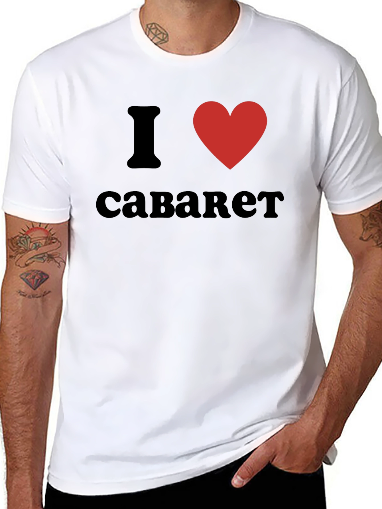 I Heart Savaket T-Shirt - Black Crew Neck Tee