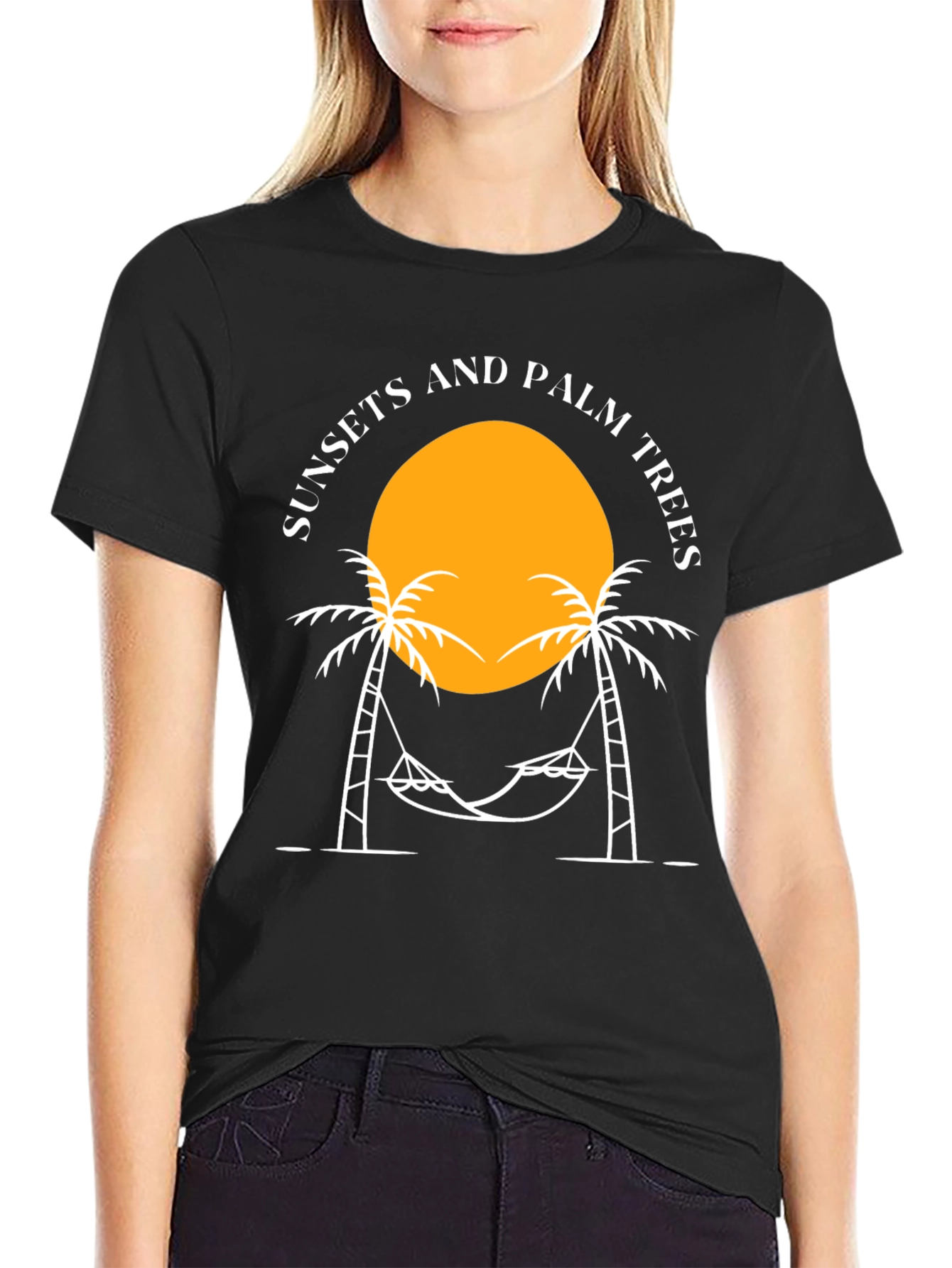 Sunsets and Palm Trees Graphic Tee