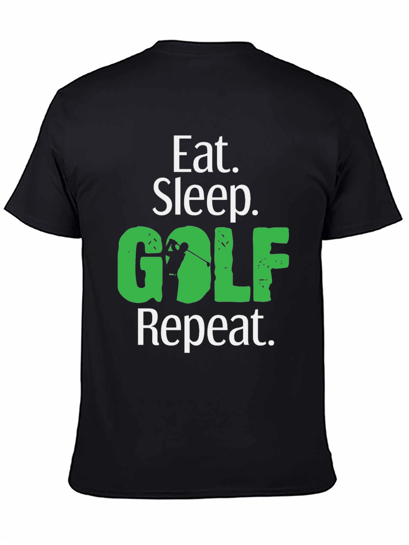 Eat Sleep Golf Repeat Graphic Tee