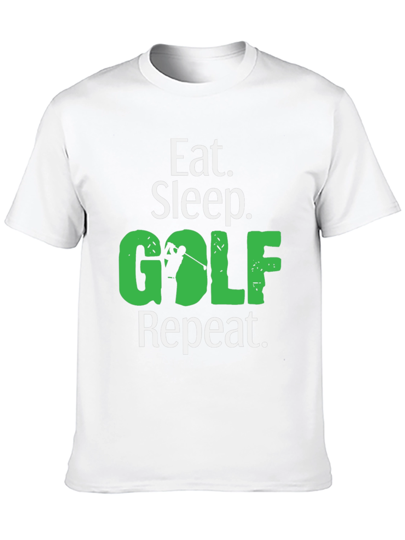 Eat Sleep Golf Repeat Graphic Tee