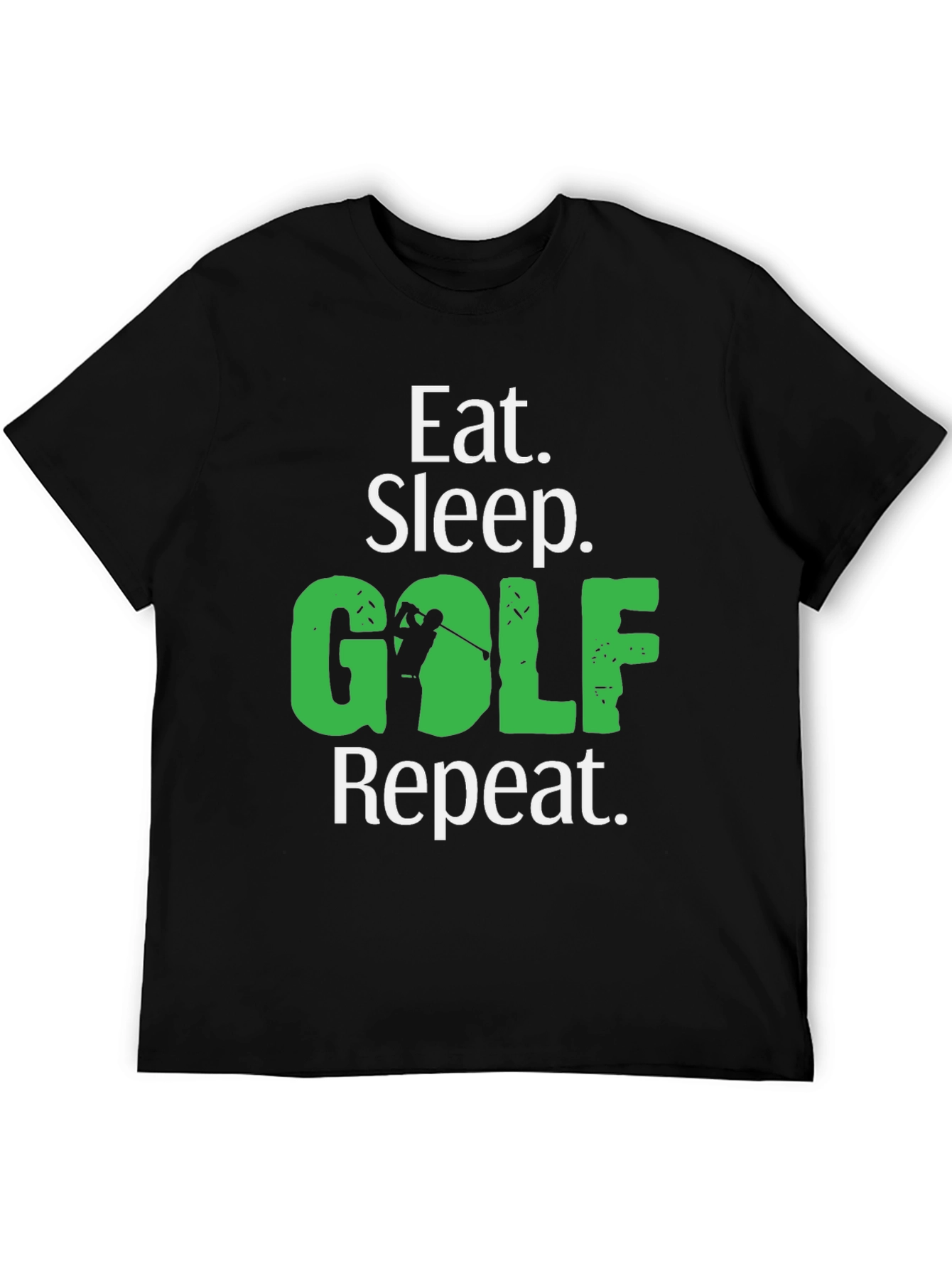 Eat Sleep Golf Repeat Graphic Tee