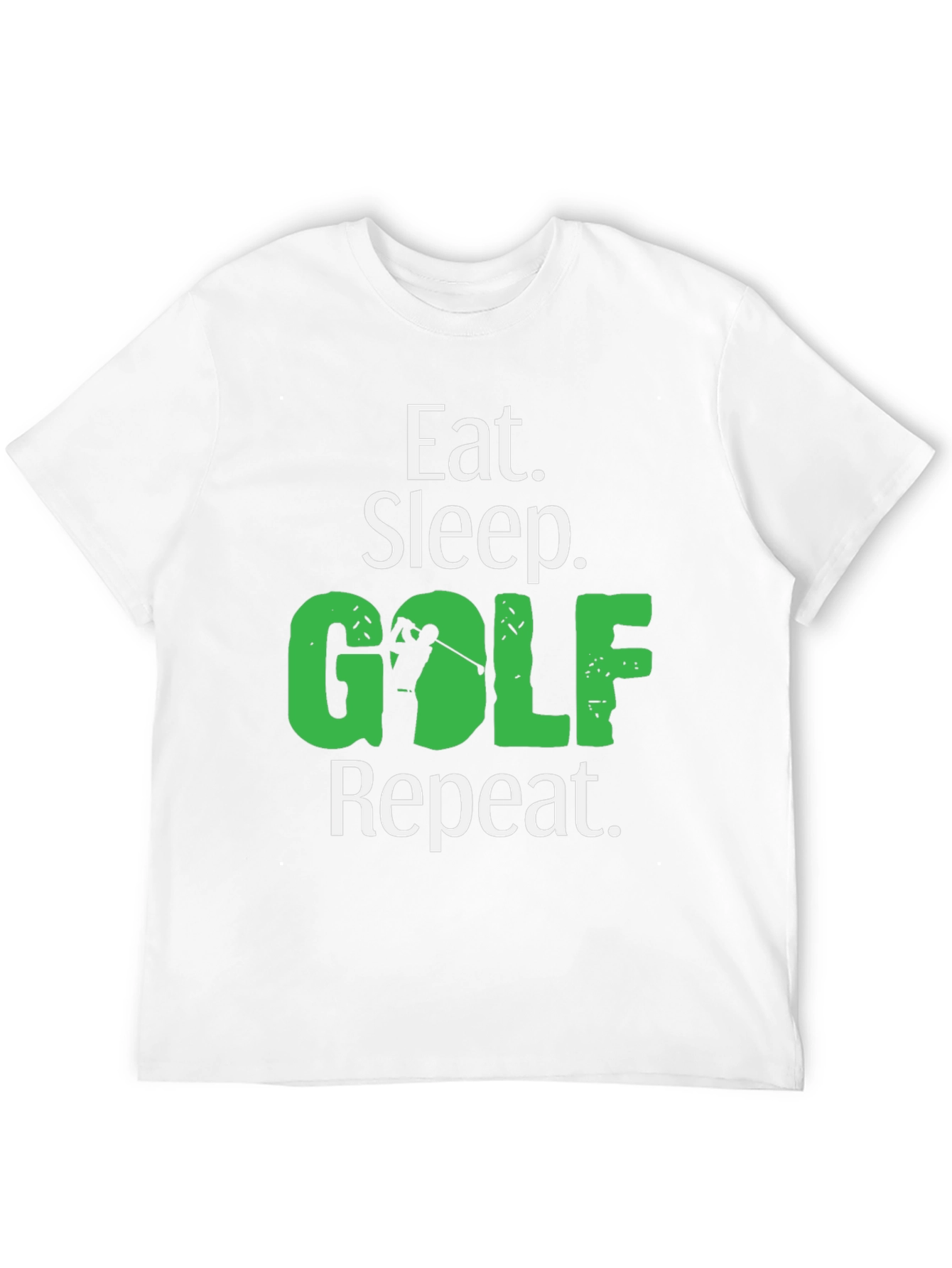 Eat Sleep Golf Repeat Graphic Tee
