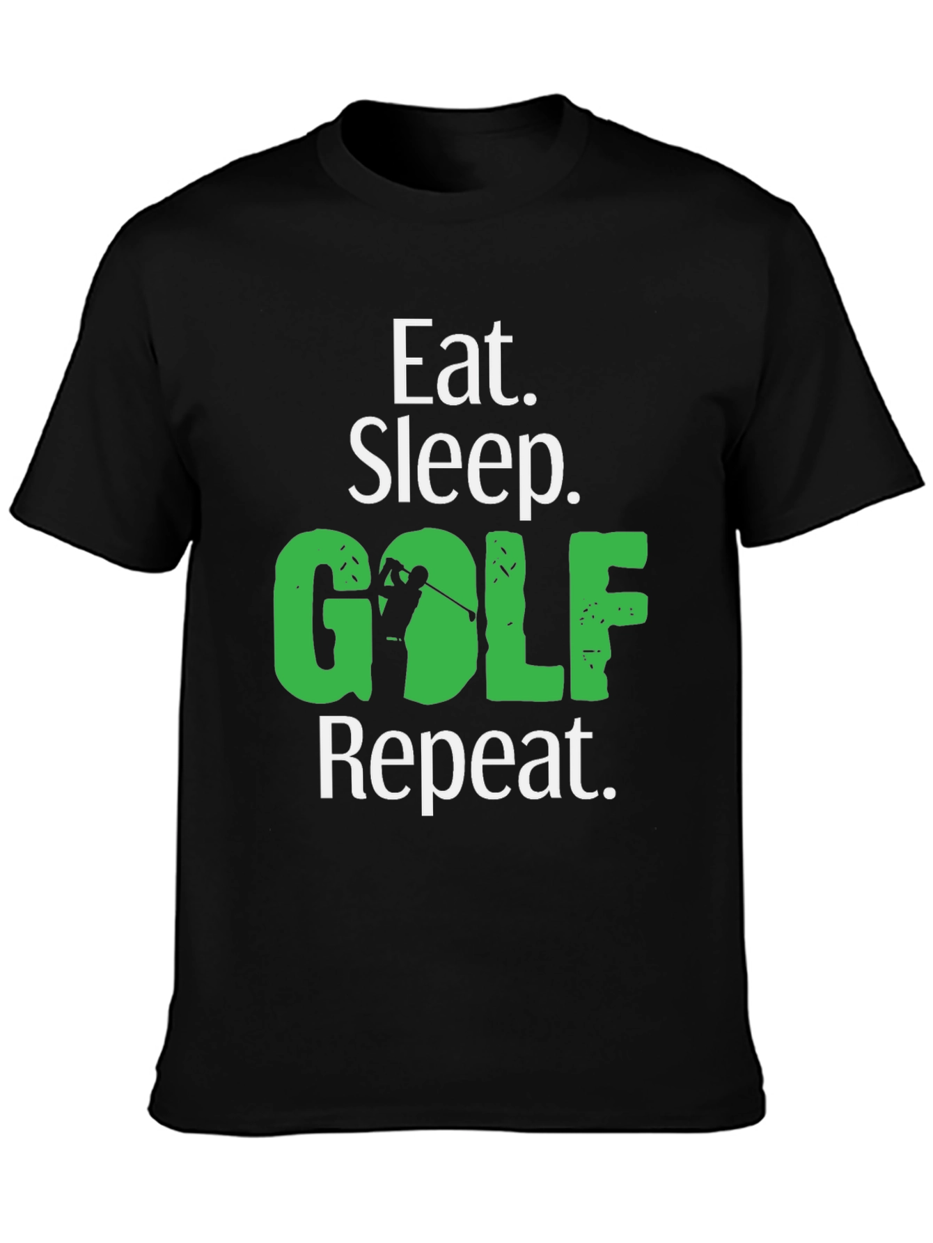 Eat Sleep Golf Repeat Graphic Tee