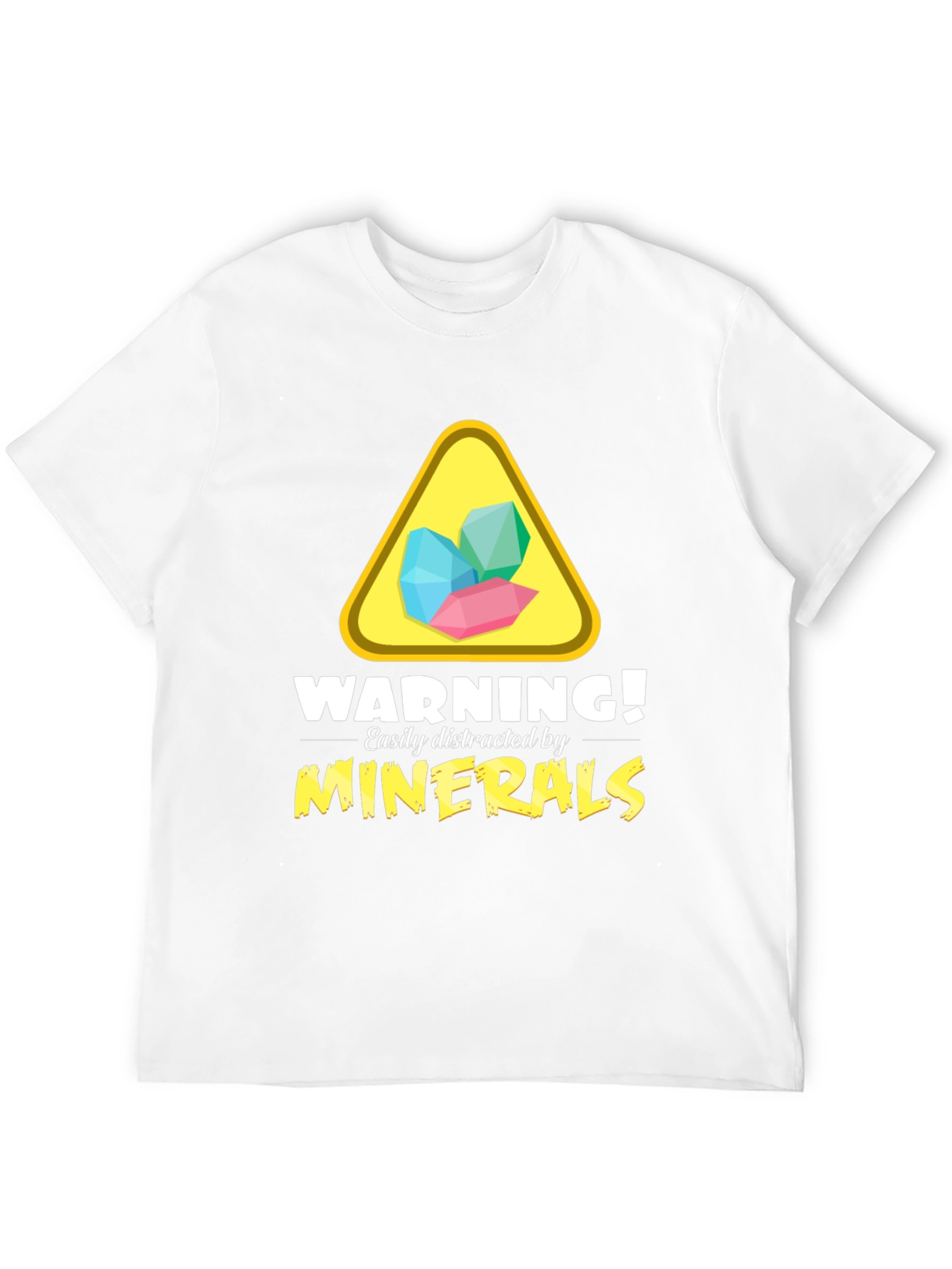 Mineral Warning T-Shirt - Easily Distracted Funny Tee