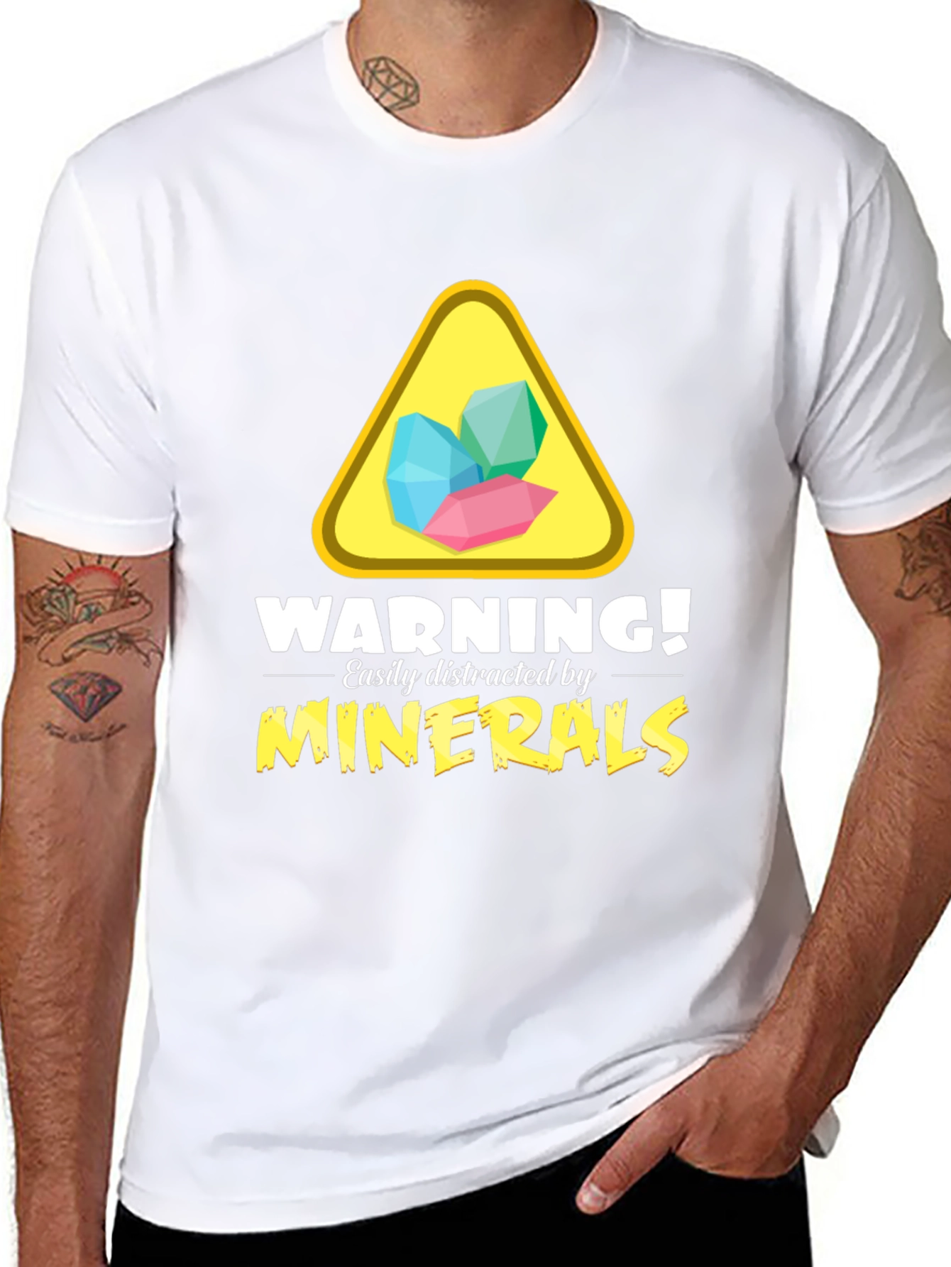 Mineral Warning T-Shirt - Easily Distracted Funny Tee