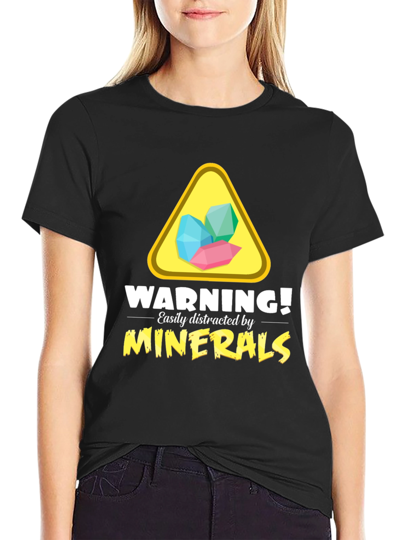 Mineral Warning T-Shirt - Easily Distracted Funny Tee
