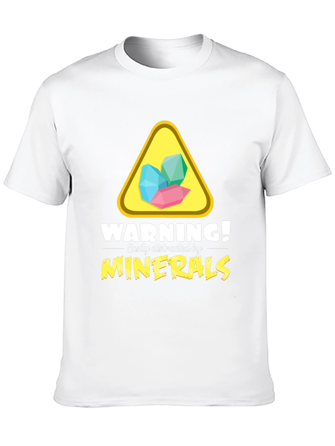 Mineral Warning T-Shirt - Easily Distracted Funny Tee