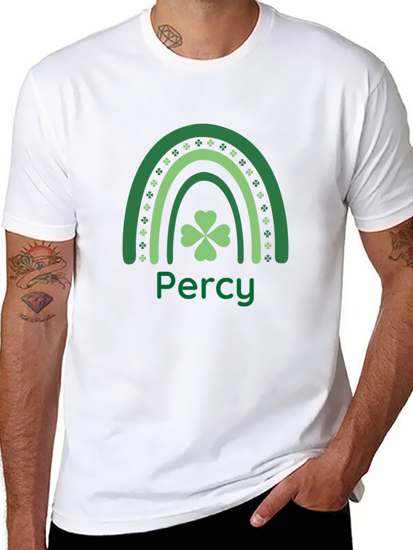 Personalized St. Patricks Day Rainbow T-Shirt