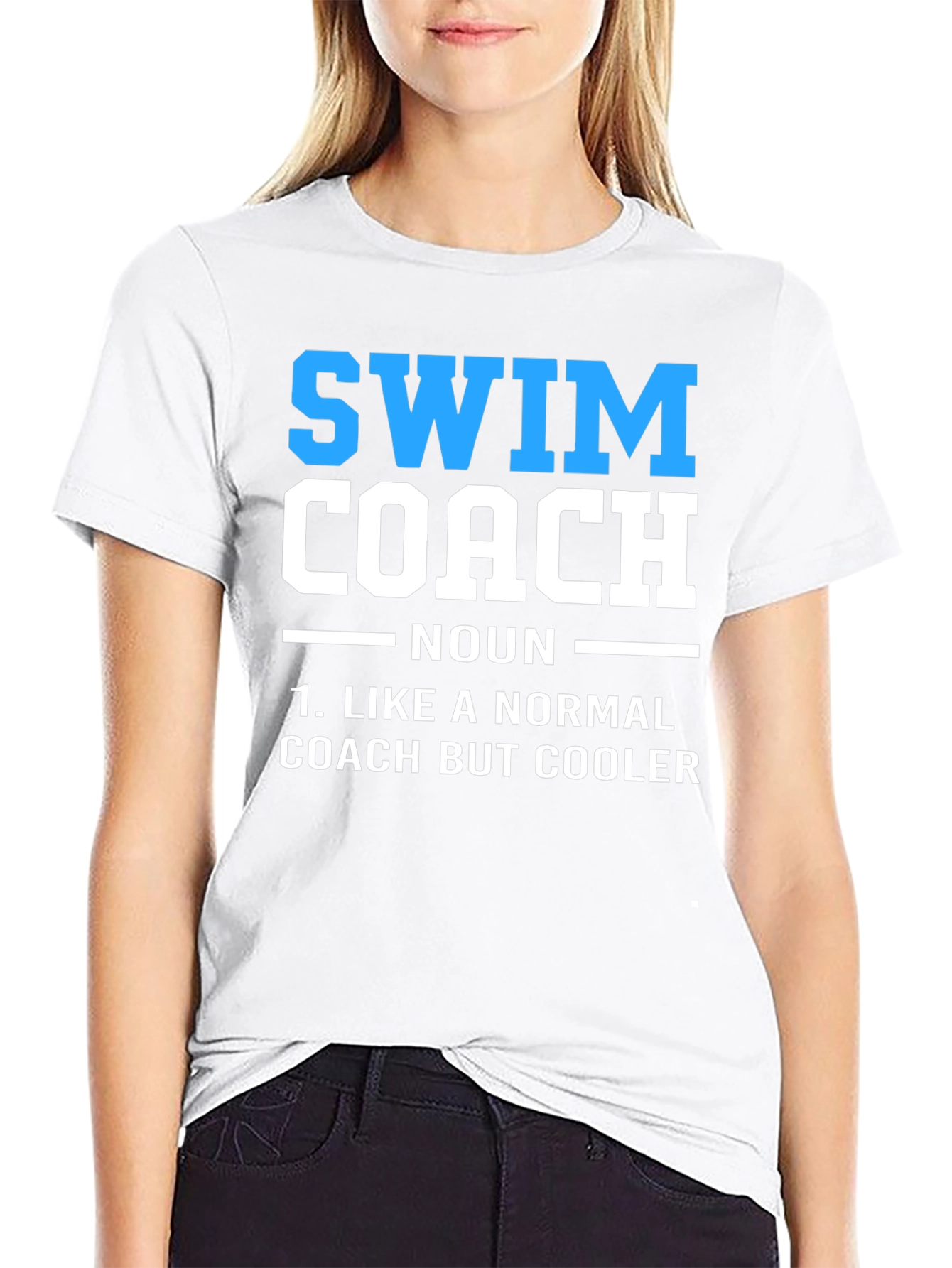 Swim Coach Definition T-Shirt - Cool Swimmer Gift