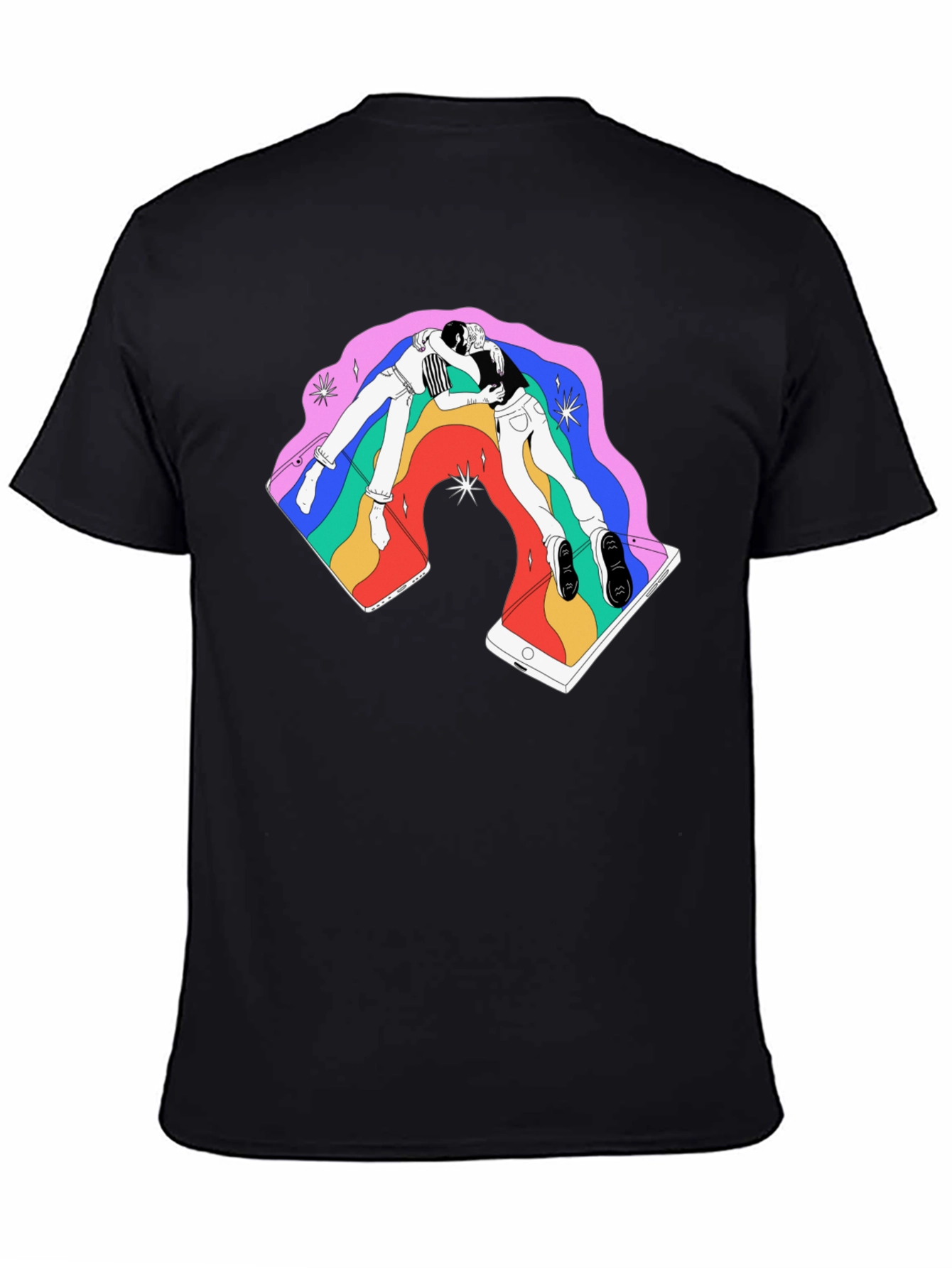 Rainbow Smartphone Graphic Tee