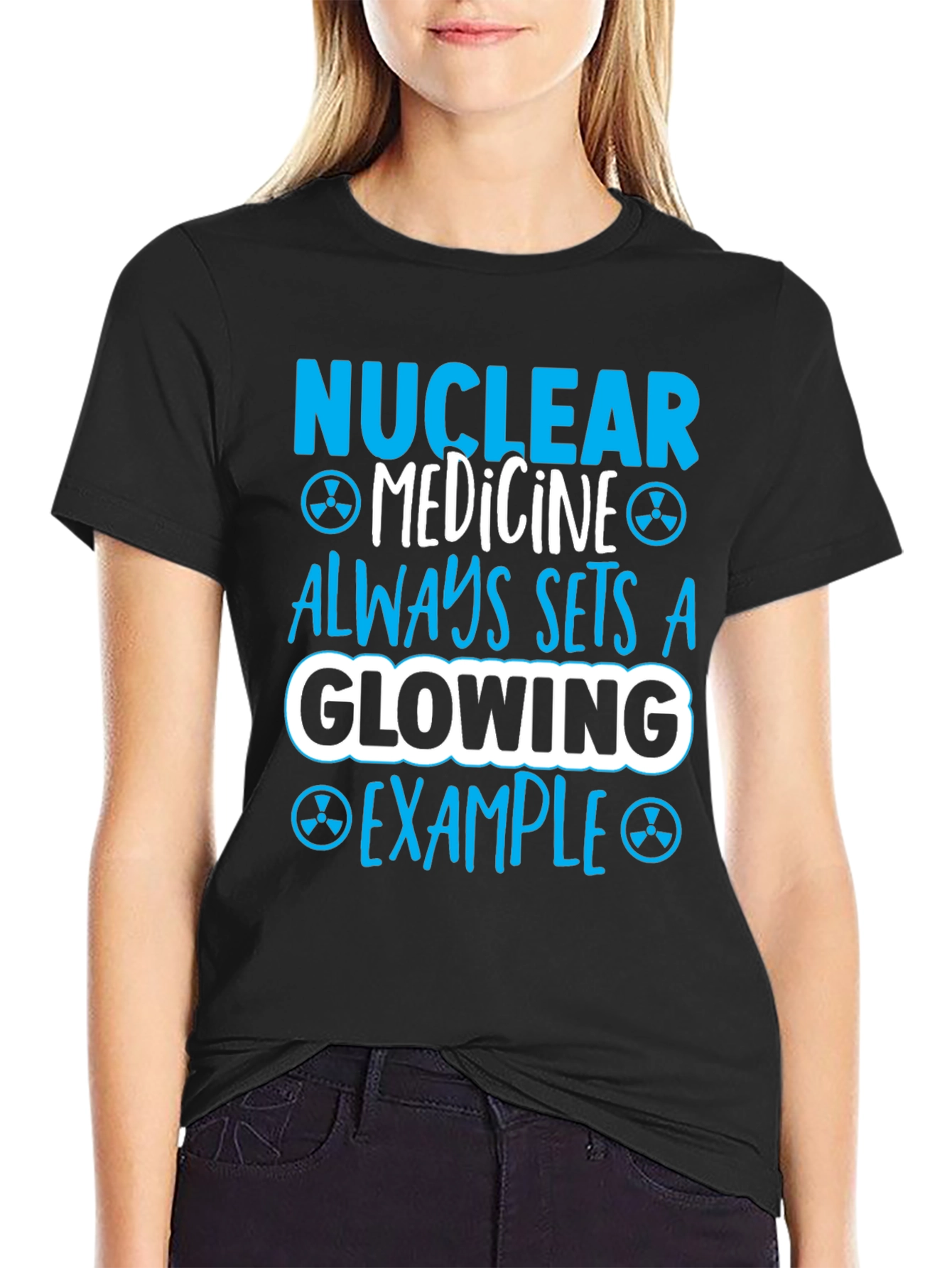 Nuclear Medicine Glowing Example Graphic T-Shirt