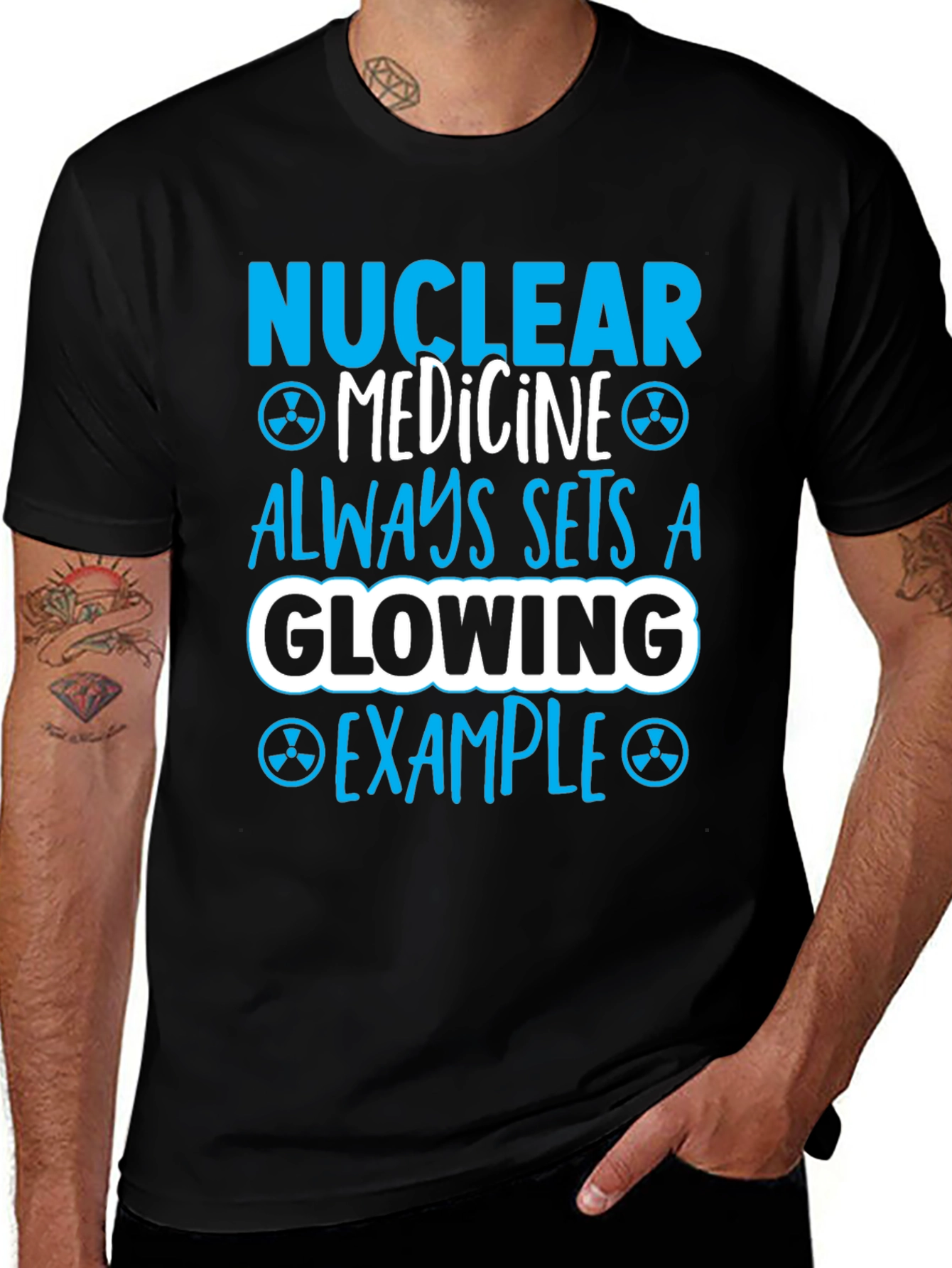 Nuclear Medicine Glowing Example Graphic T-Shirt