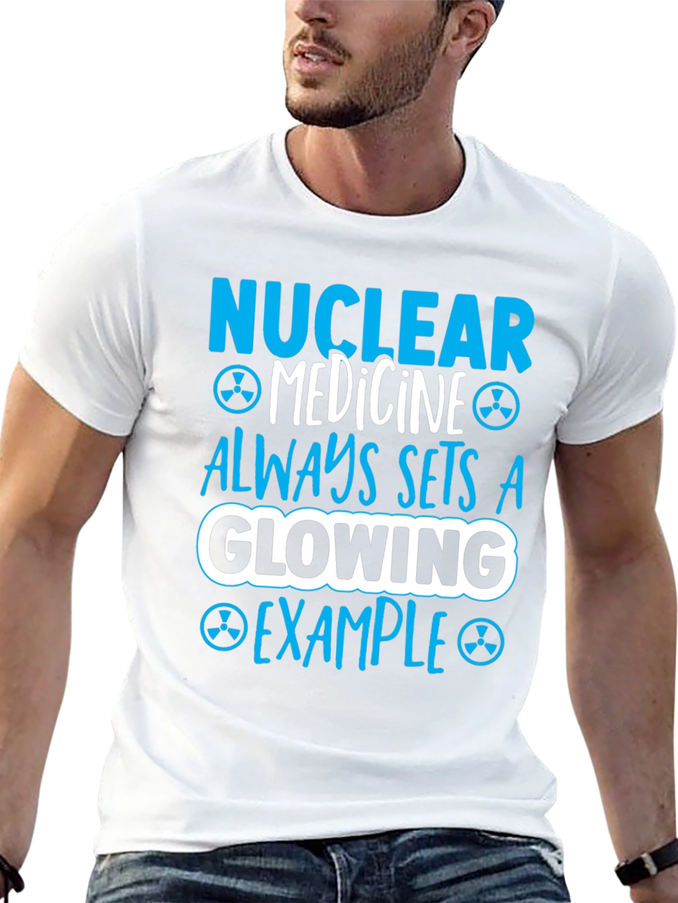 Nuclear Medicine Glowing Example Graphic T-Shirt