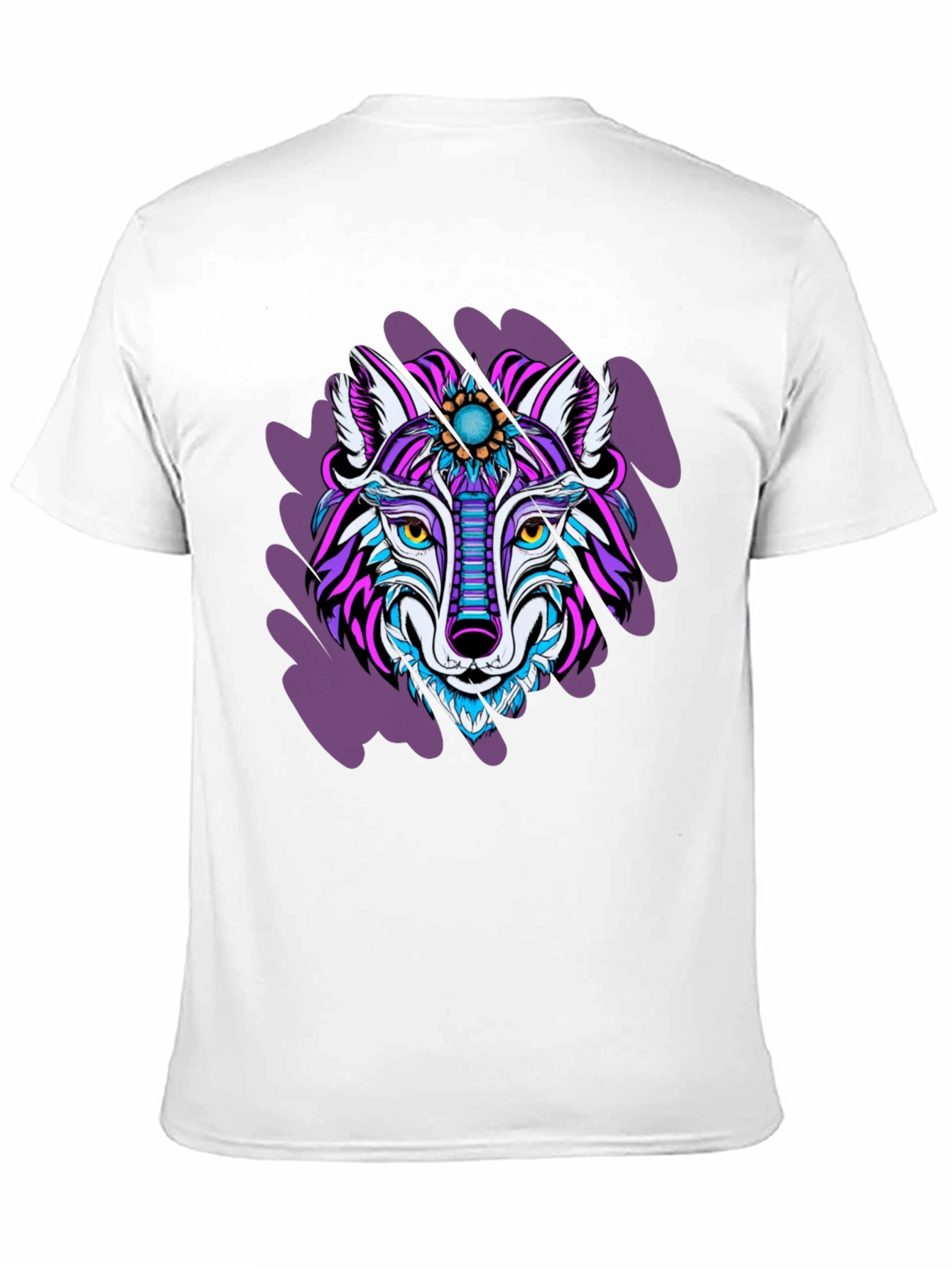 Artistic Wolf Graphic Tee - Bold & Unique