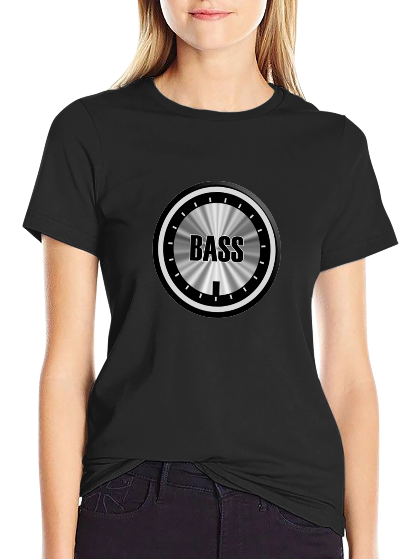 Bass Knob Graphic Black T-Shirt