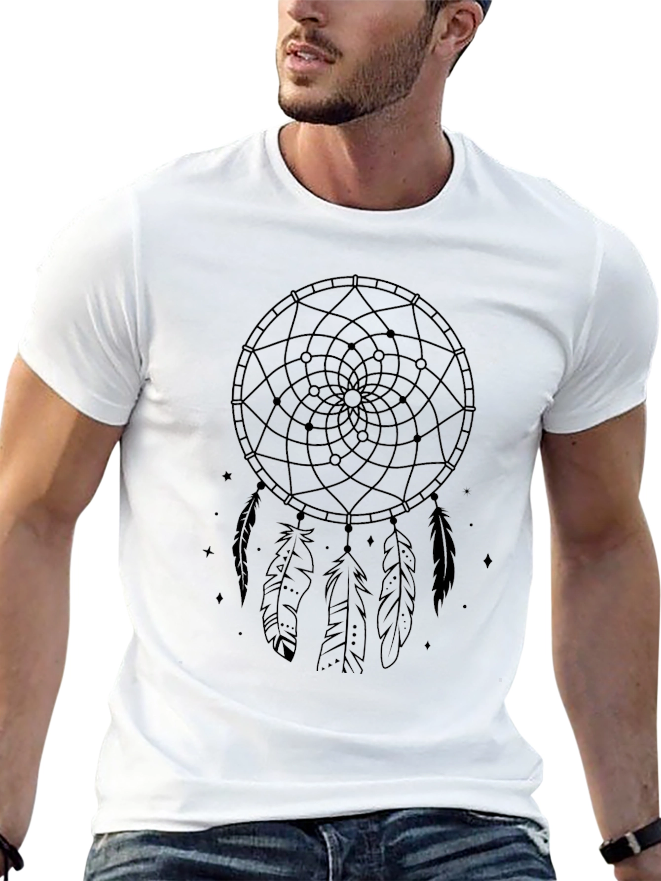 Dreamcatcher Graphic T-Shirt - Soft Black Tee