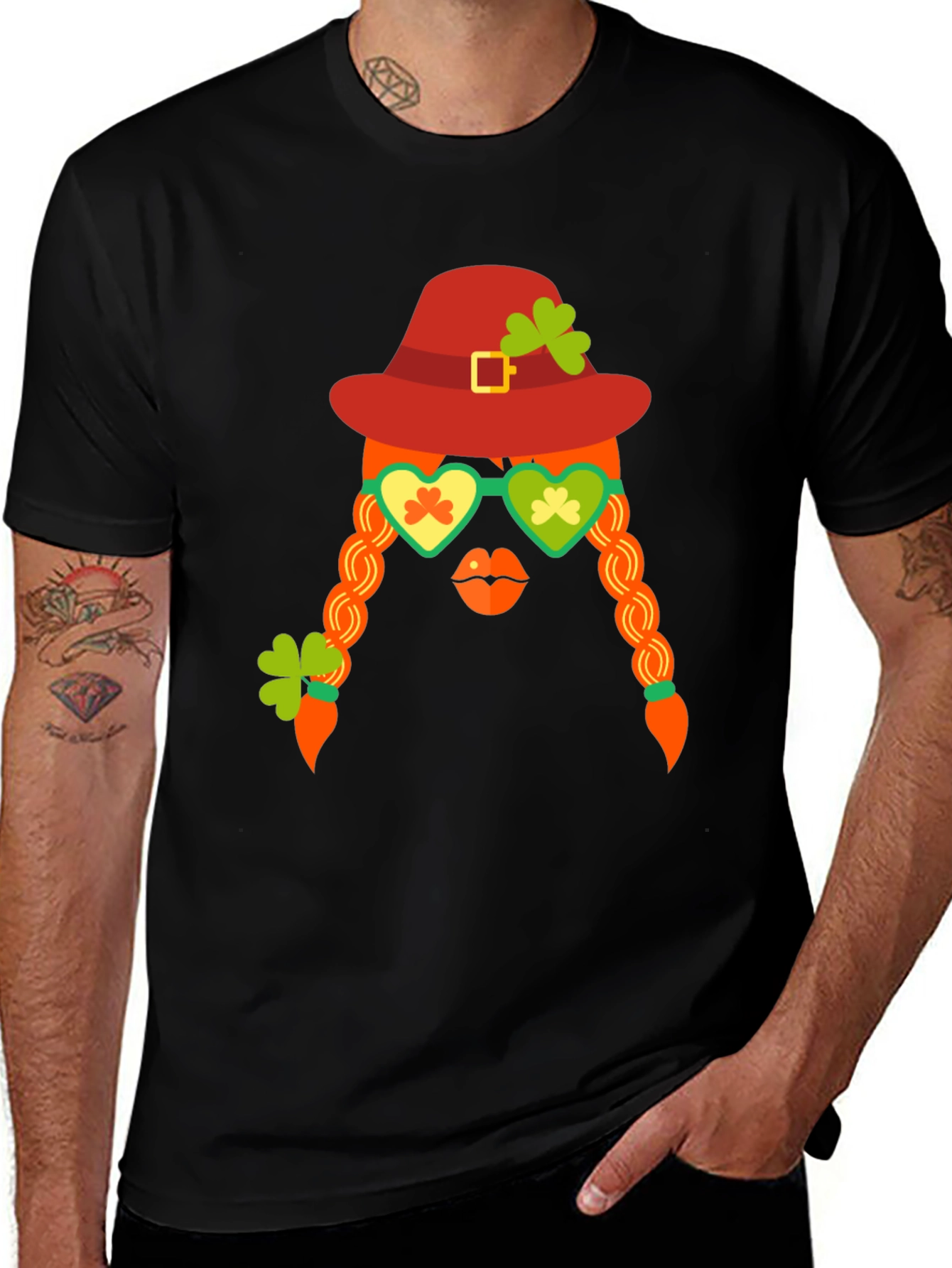 St. Patricks Day Graphic Tee - Leprechaun Girl