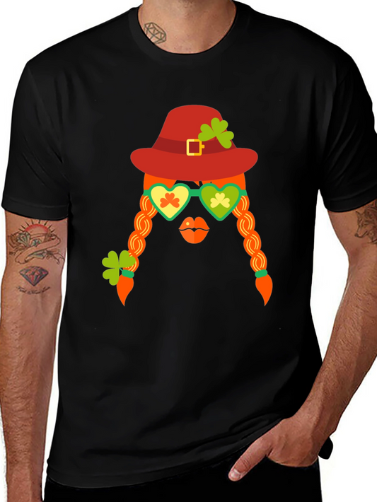 St. Patricks Day Graphic Tee - Leprechaun Girl
