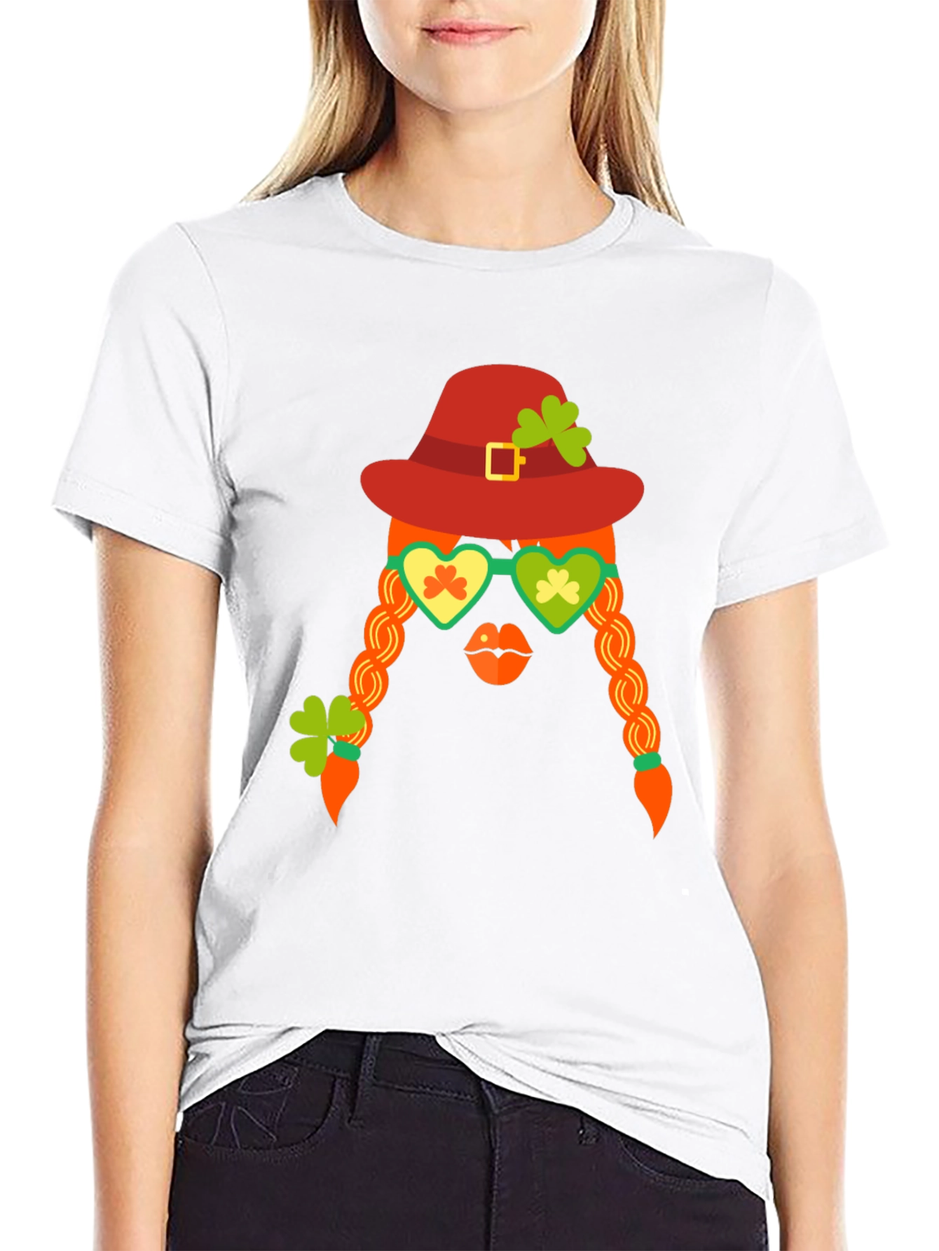 St. Patricks Day Graphic Tee - Leprechaun Girl