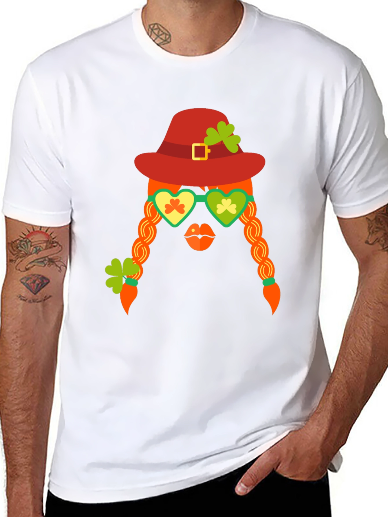 St. Patricks Day Graphic Tee - Leprechaun Girl