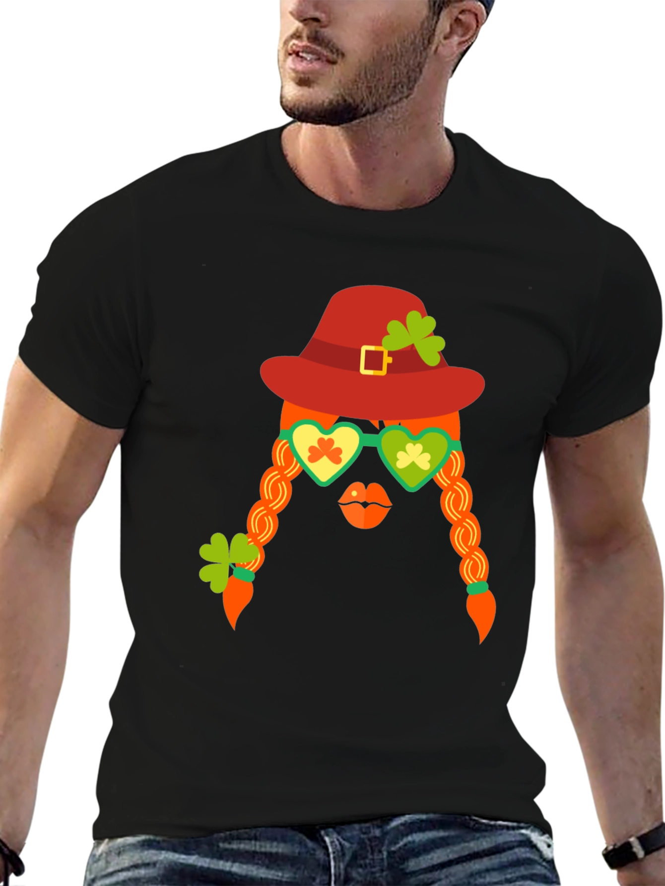 St. Patricks Day Graphic Tee - Leprechaun Girl