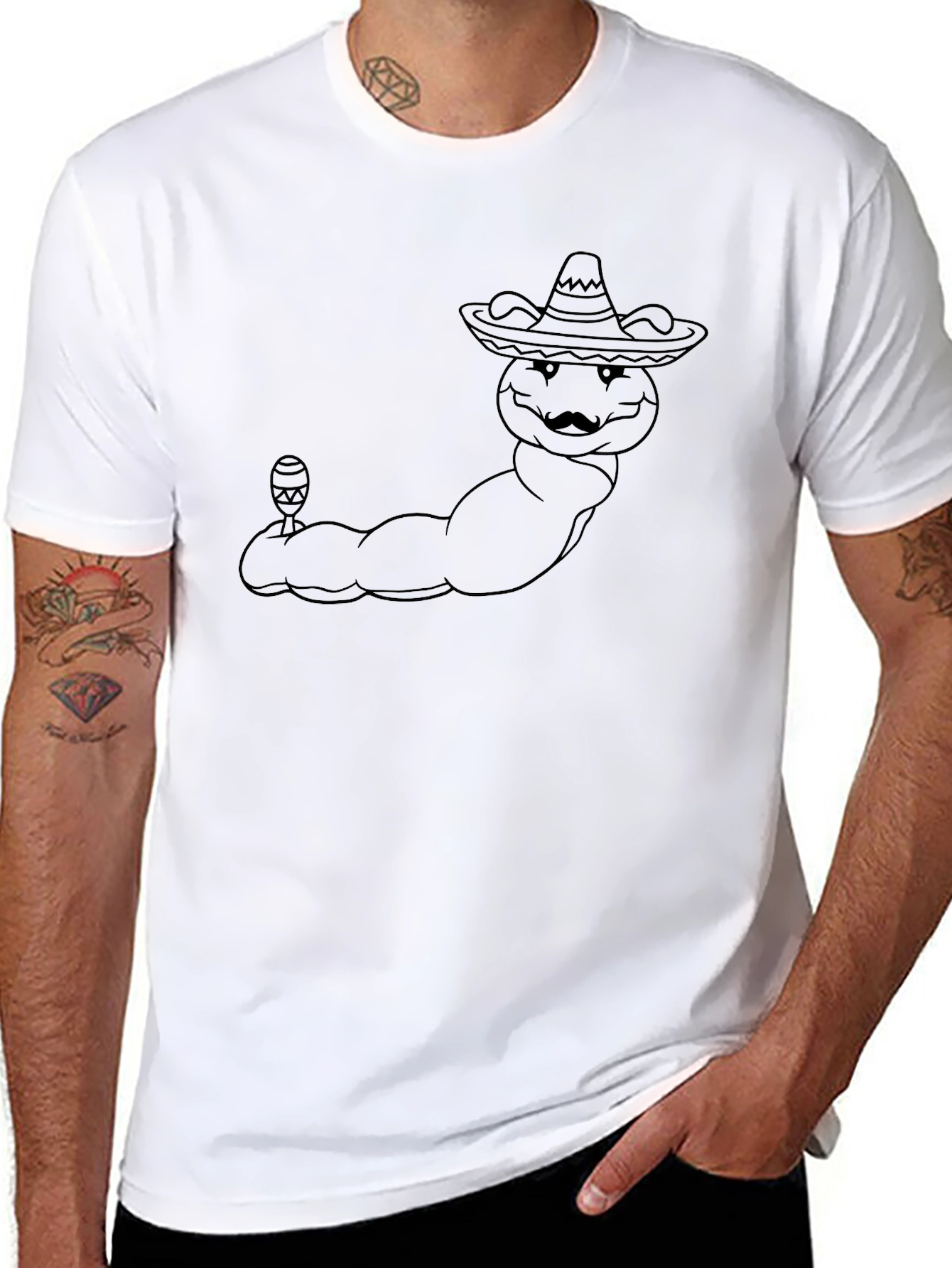 Mexican Fiesta Worm Graphic Tee
