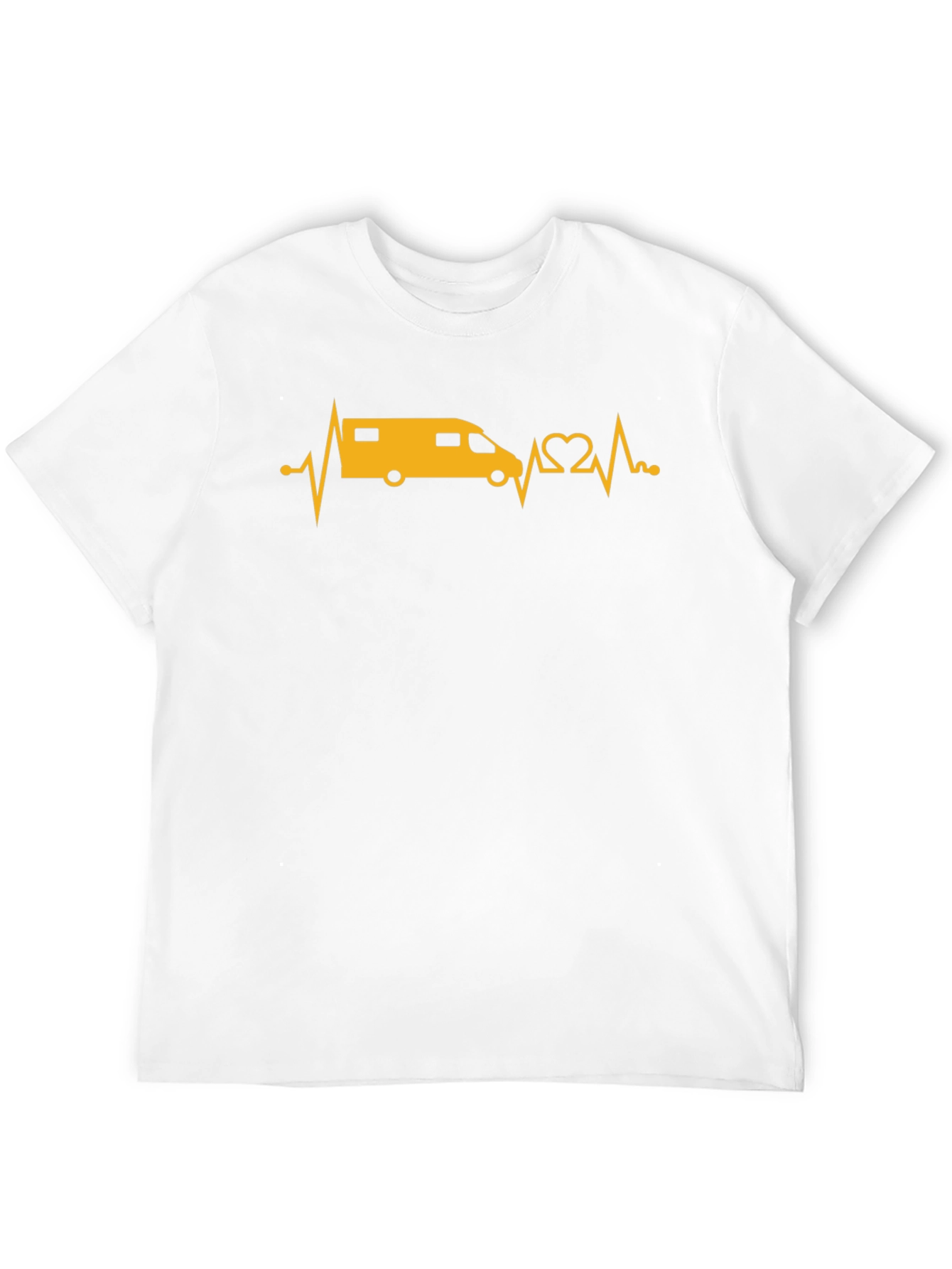 Camper Van Heartbeat Graphic T-Shirt