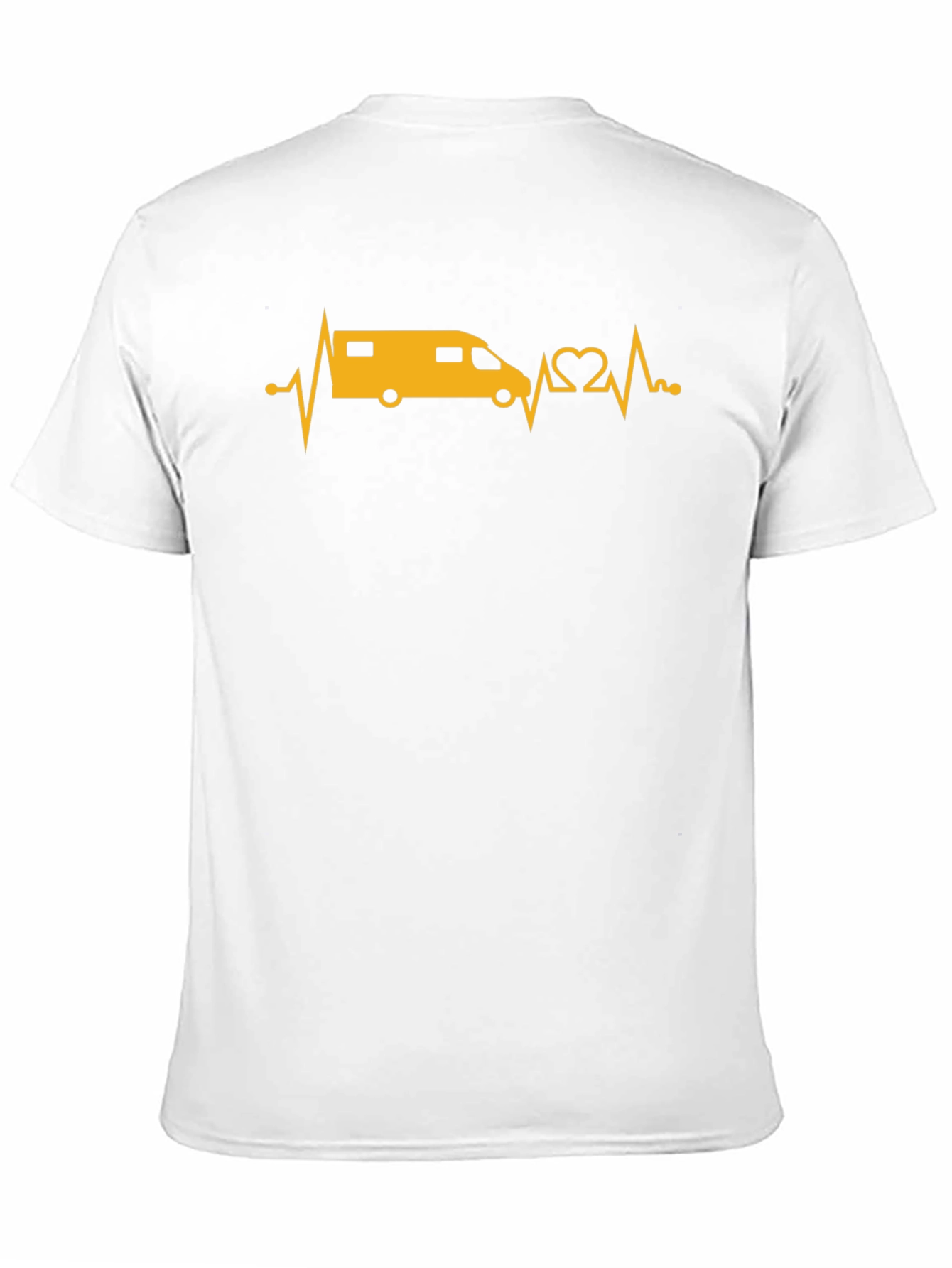 Camper Van Heartbeat Graphic T-Shirt