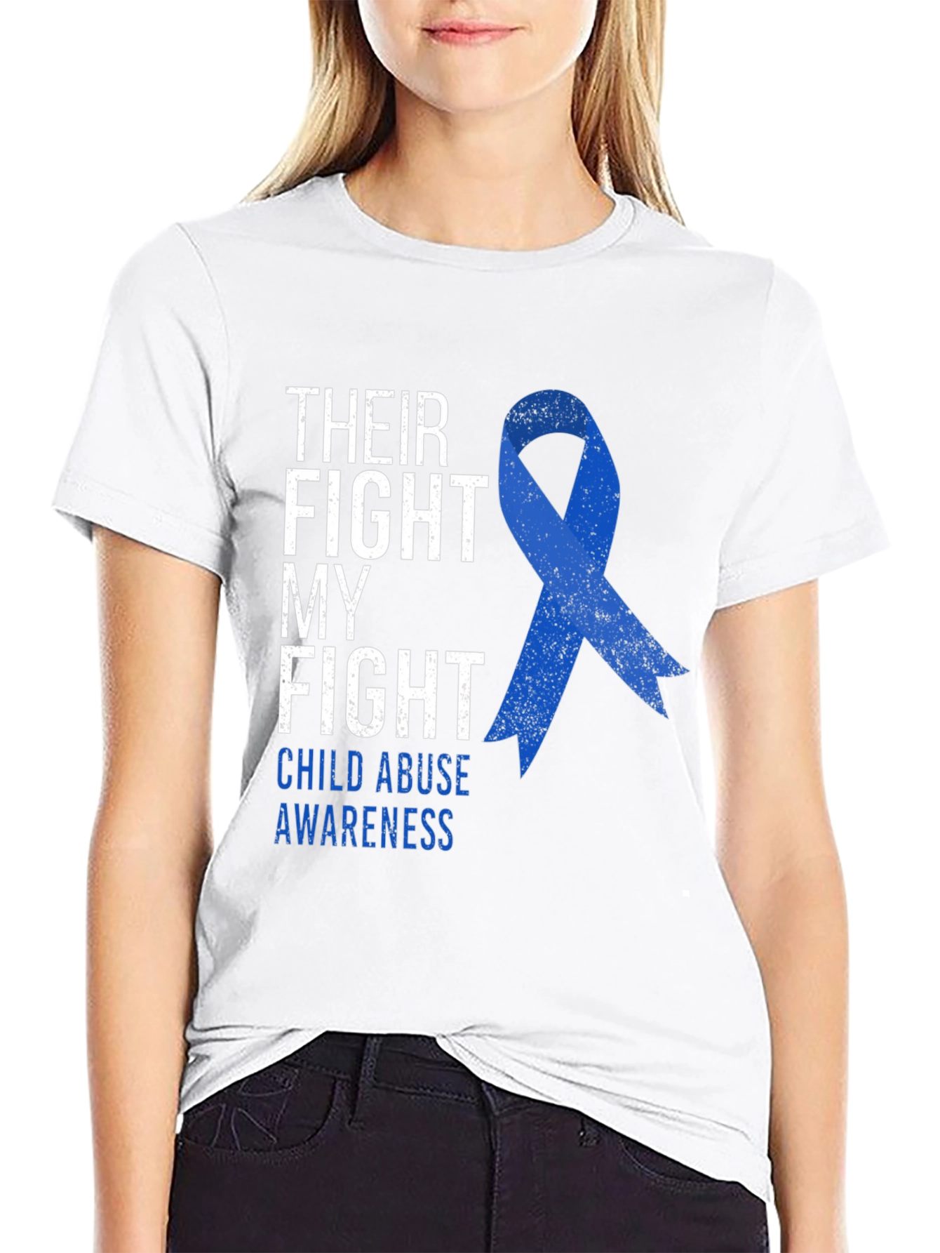 Child Abuse Awareness Tee - Their Fight My Fight
