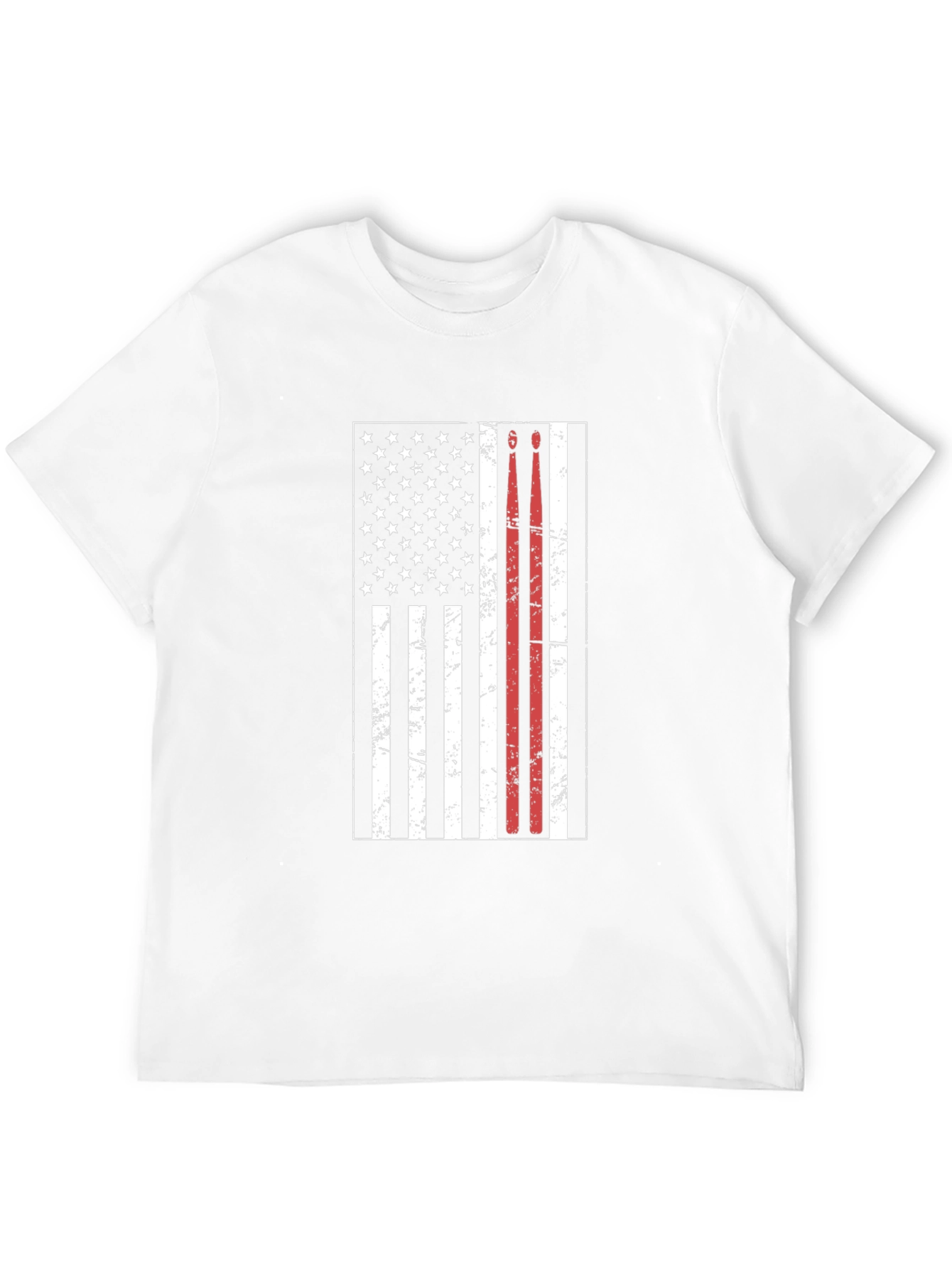 Drummer Flag Tee - USA Pride Rock N Roll