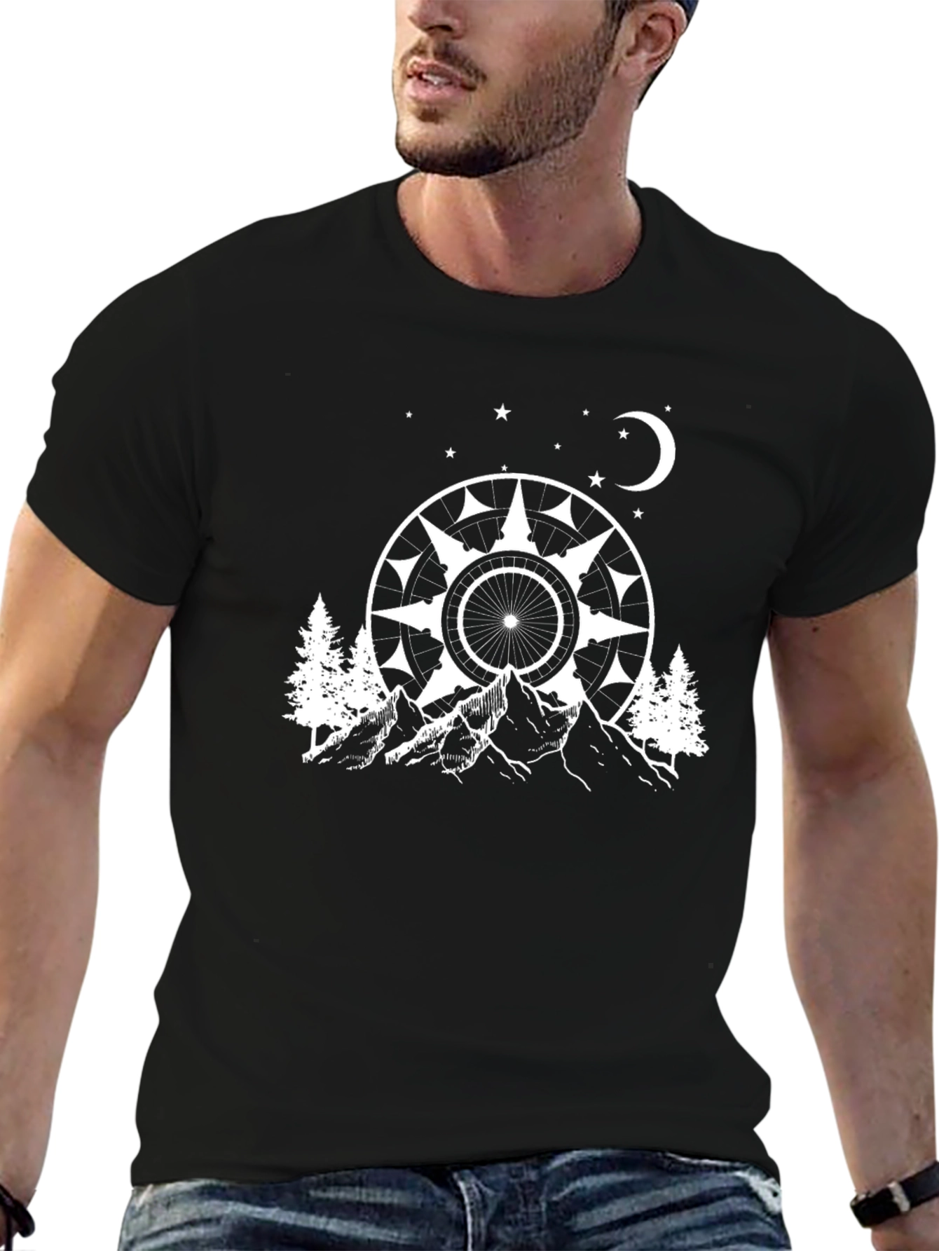 Mountain Bike Adventure T-Shirt - Black