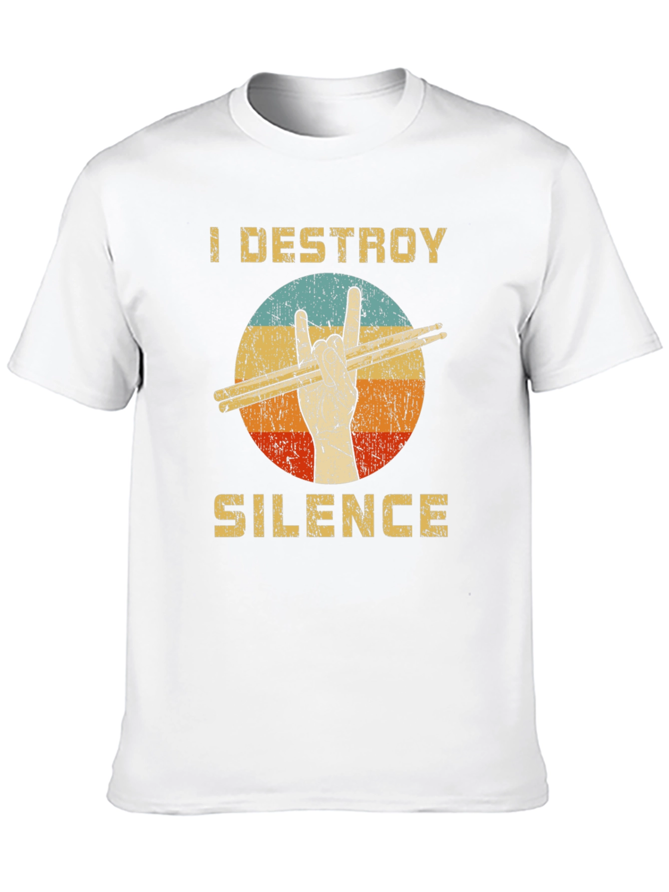 I Destroy Silence Drummer T-Shirt