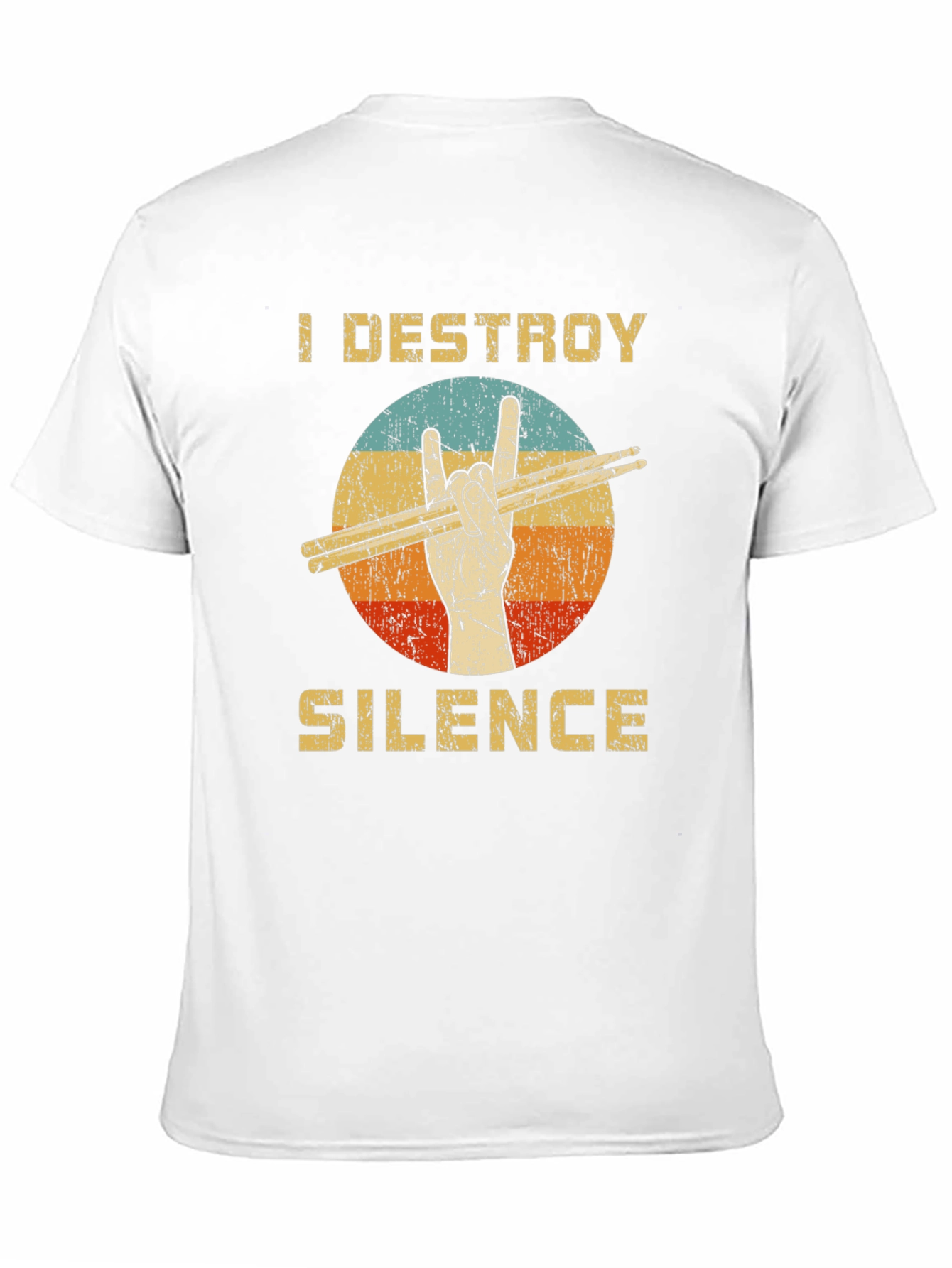 I Destroy Silence Drummer T-Shirt