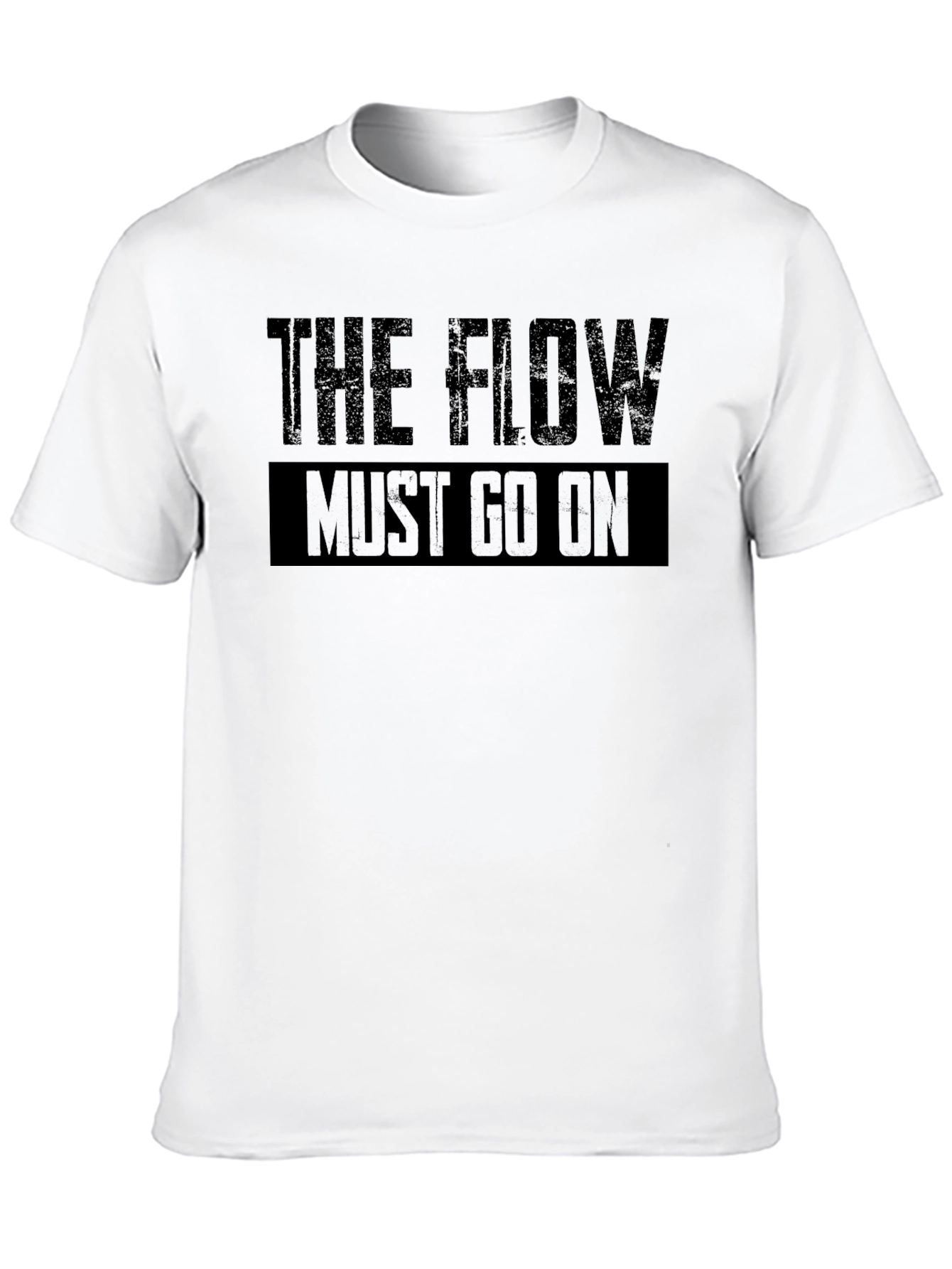 The Flow Must Go On Black Graphic T-Shirt