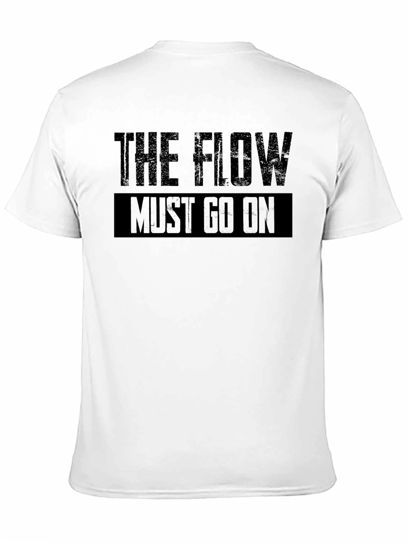 The Flow Must Go On Black Graphic T-Shirt