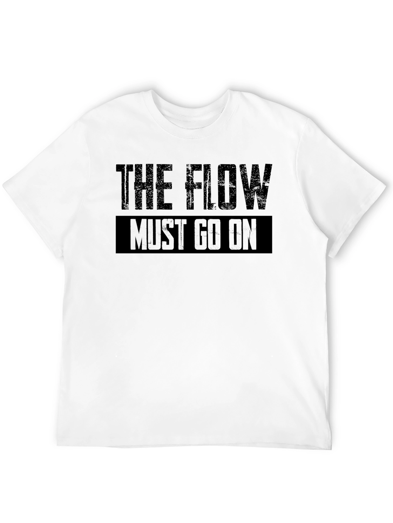 The Flow Must Go On Black Graphic T-Shirt