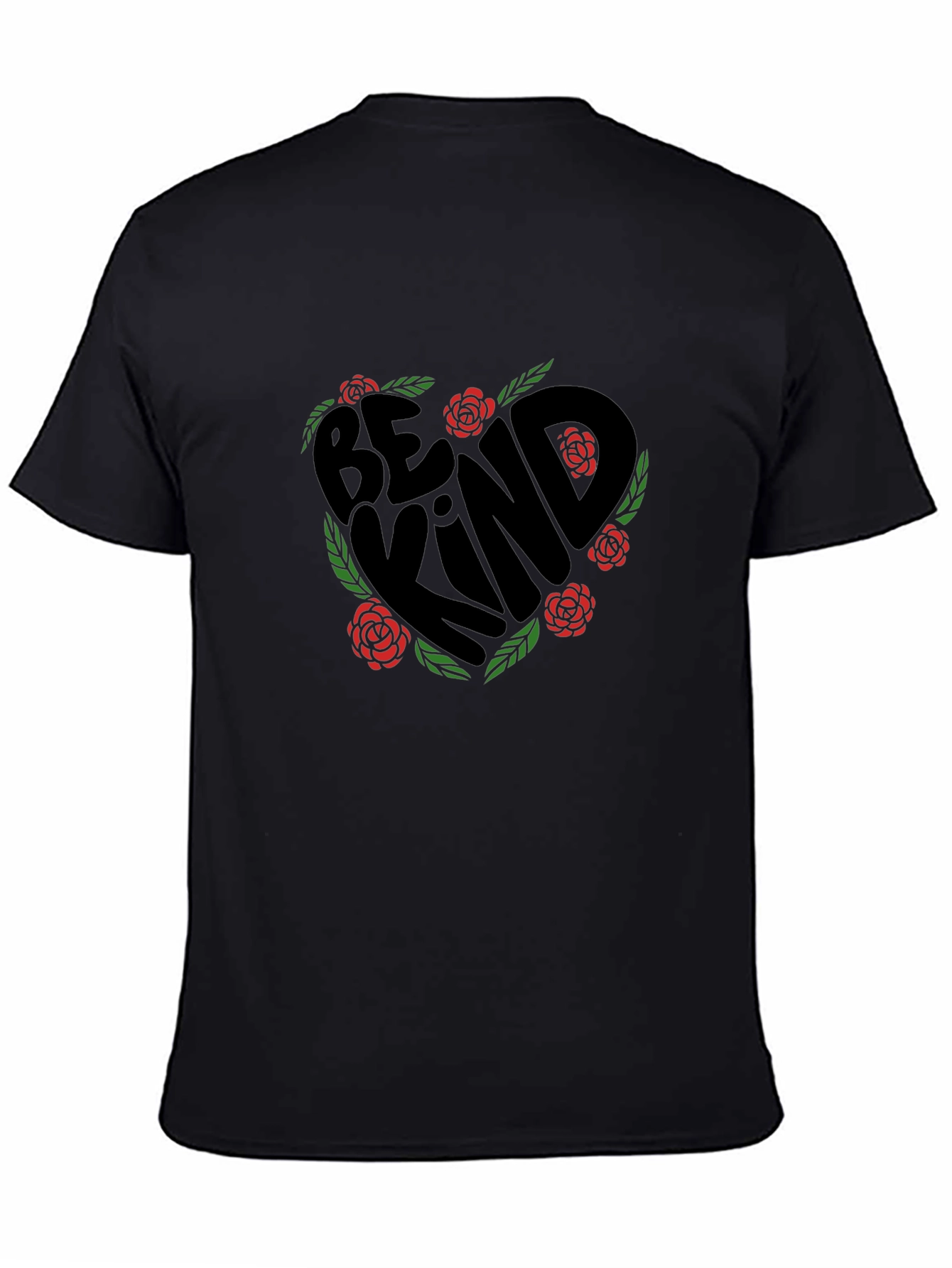 Be Kind T-Shirt - Floral Heart Design