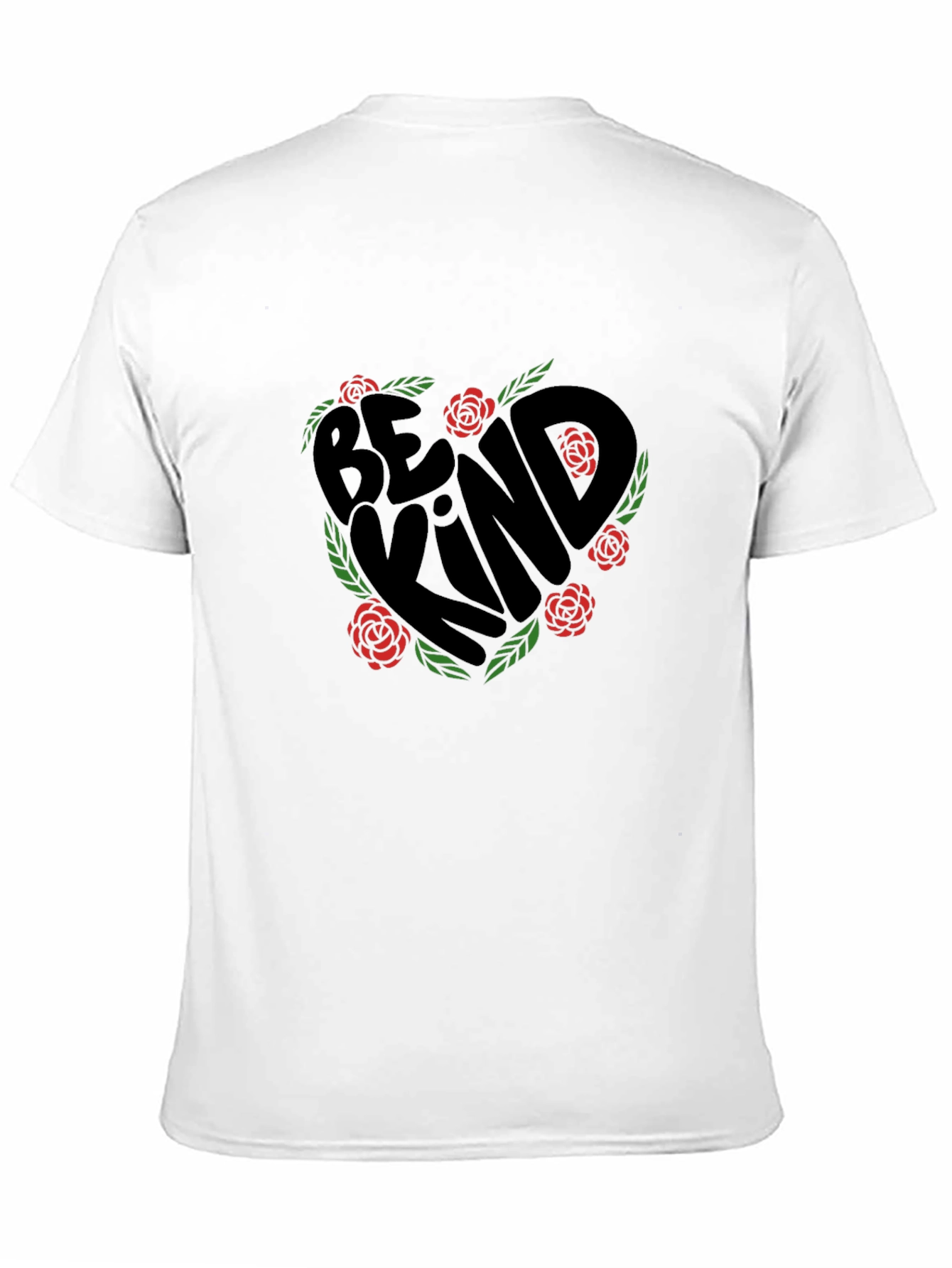Be Kind T-Shirt - Floral Heart Design