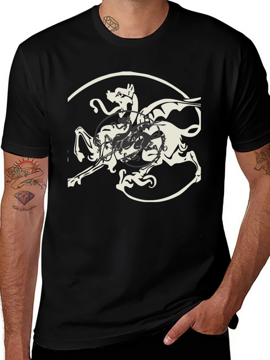 Mythical Creature Graphic Tee - Black
