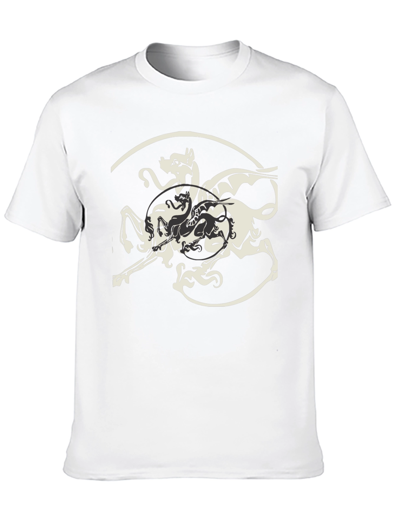 Mythical Creature Graphic Tee - Black