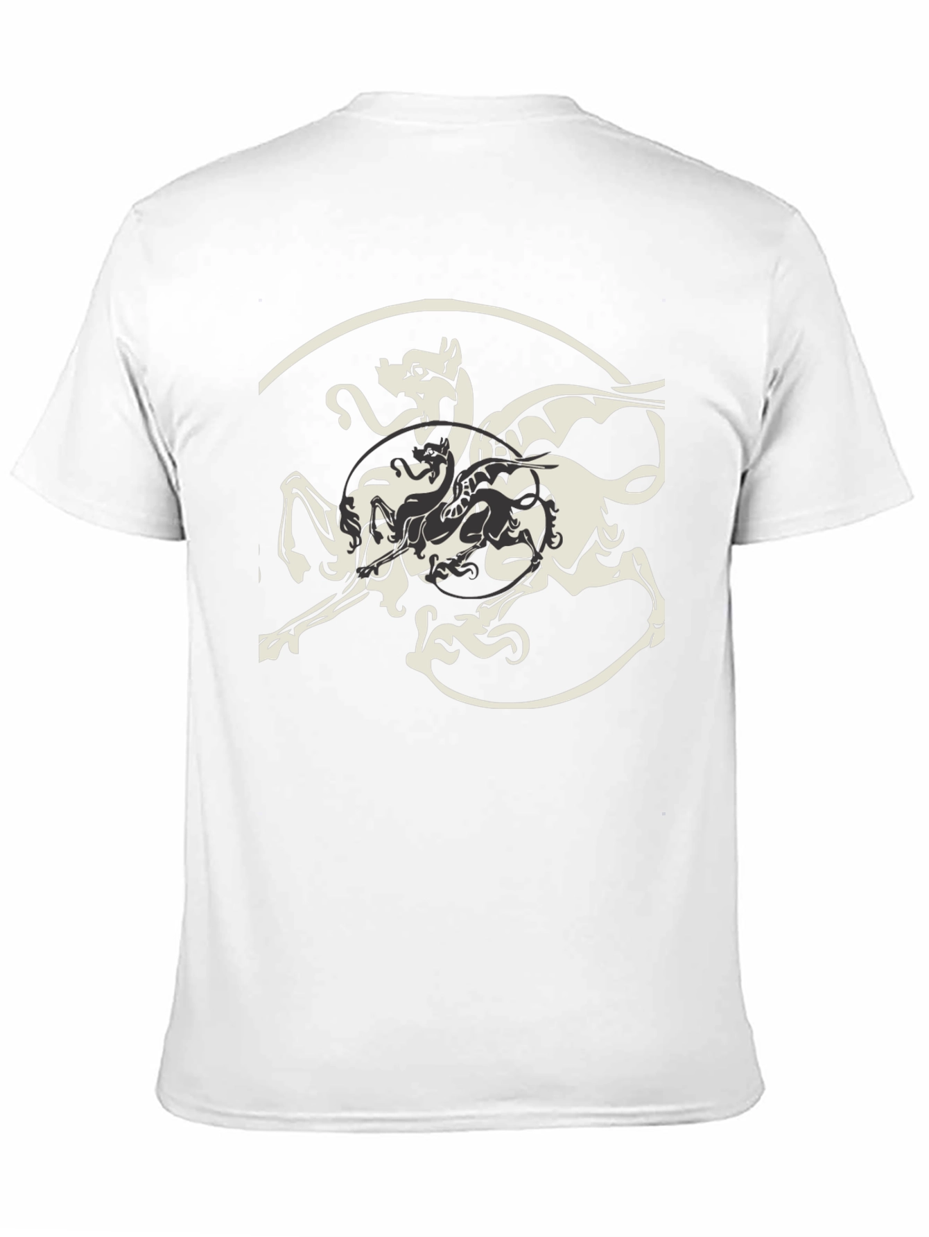Mythical Creature Graphic Tee - Black