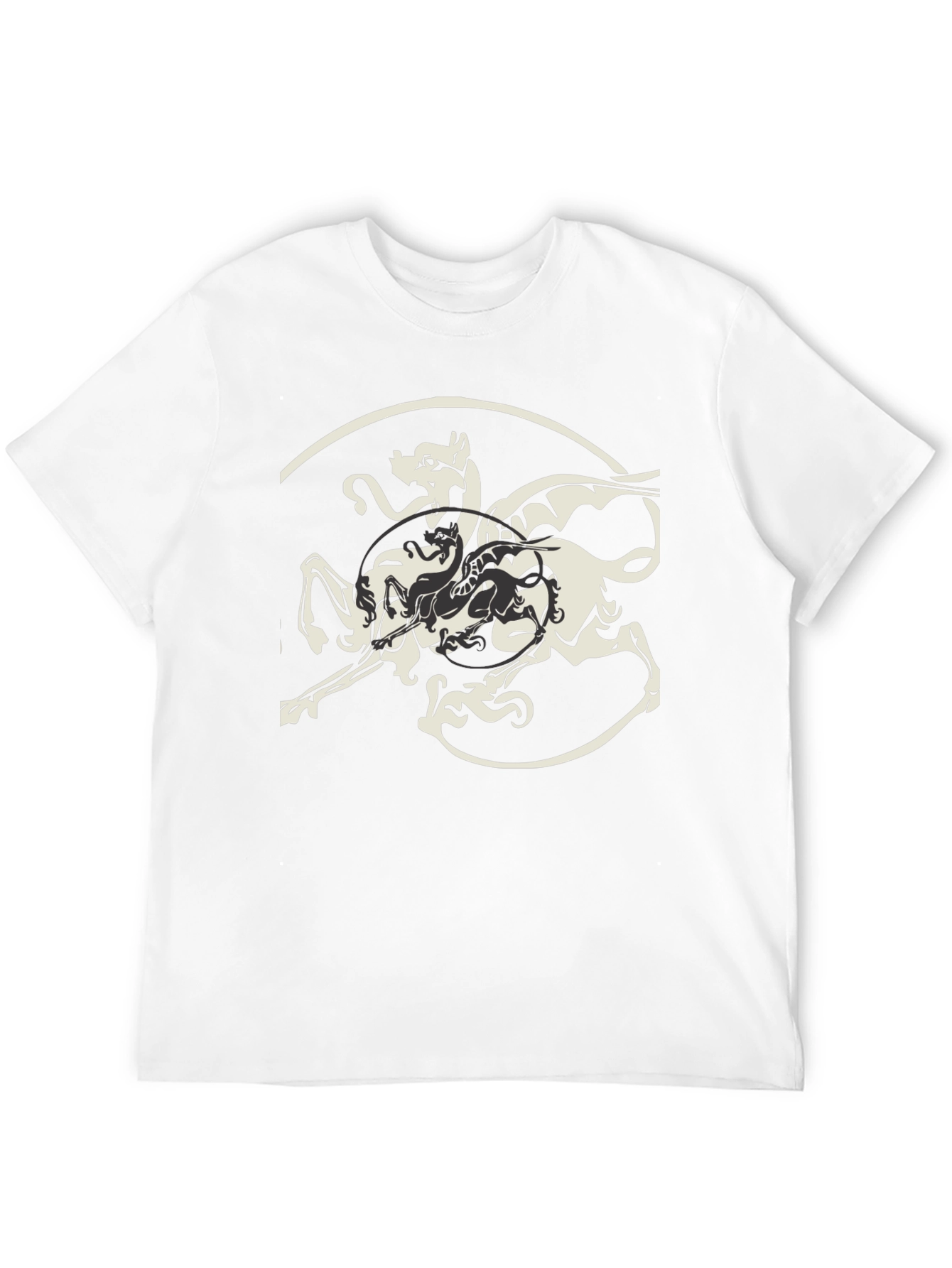 Mythical Creature Graphic Tee - Black