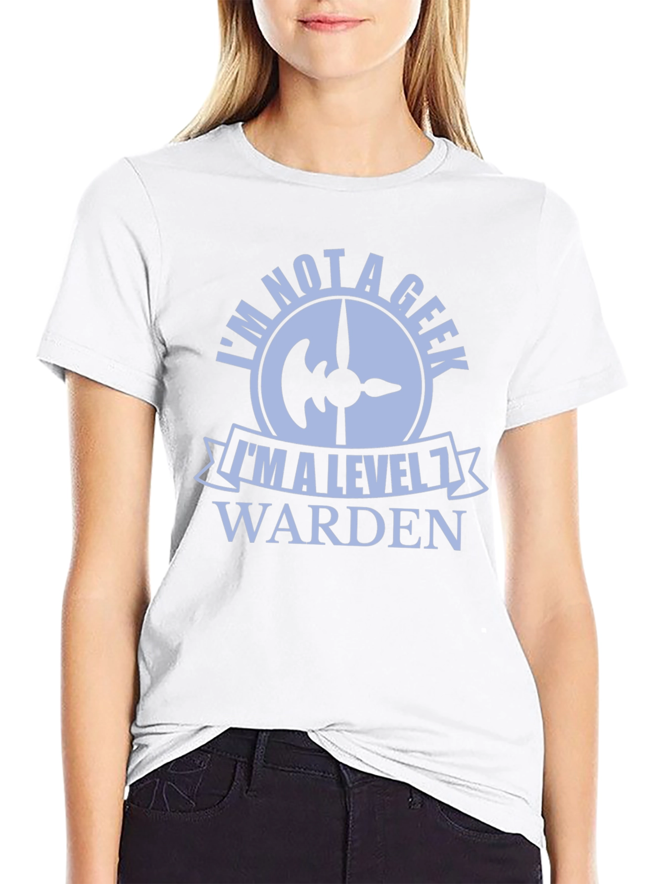 Level 1 Warden Graphic Tee - Novelty Geek Shirt